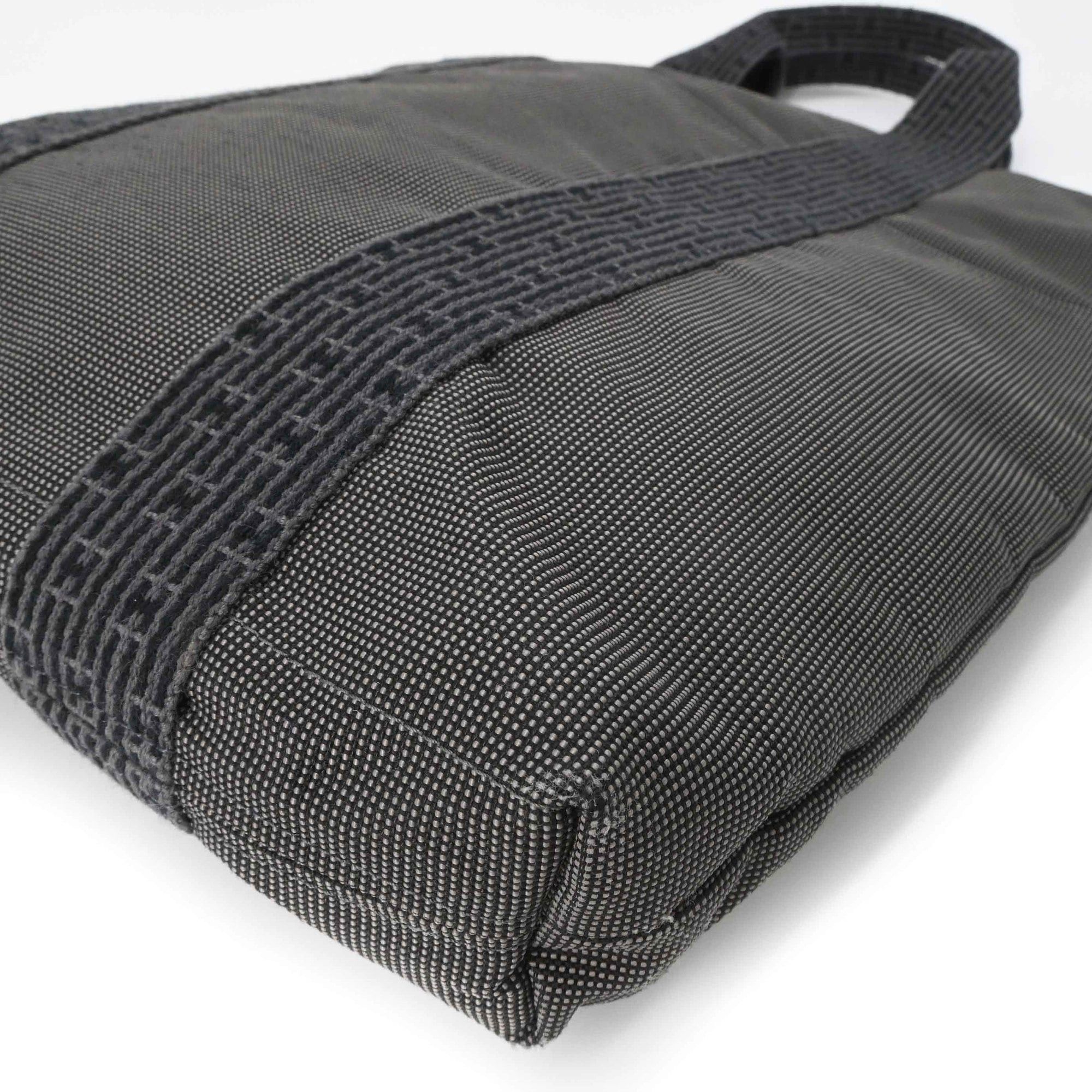Hermes HERMES Airline Cabas Tote Bag in Gray Canvas Size ONE SIZE - 6 Thumbnail