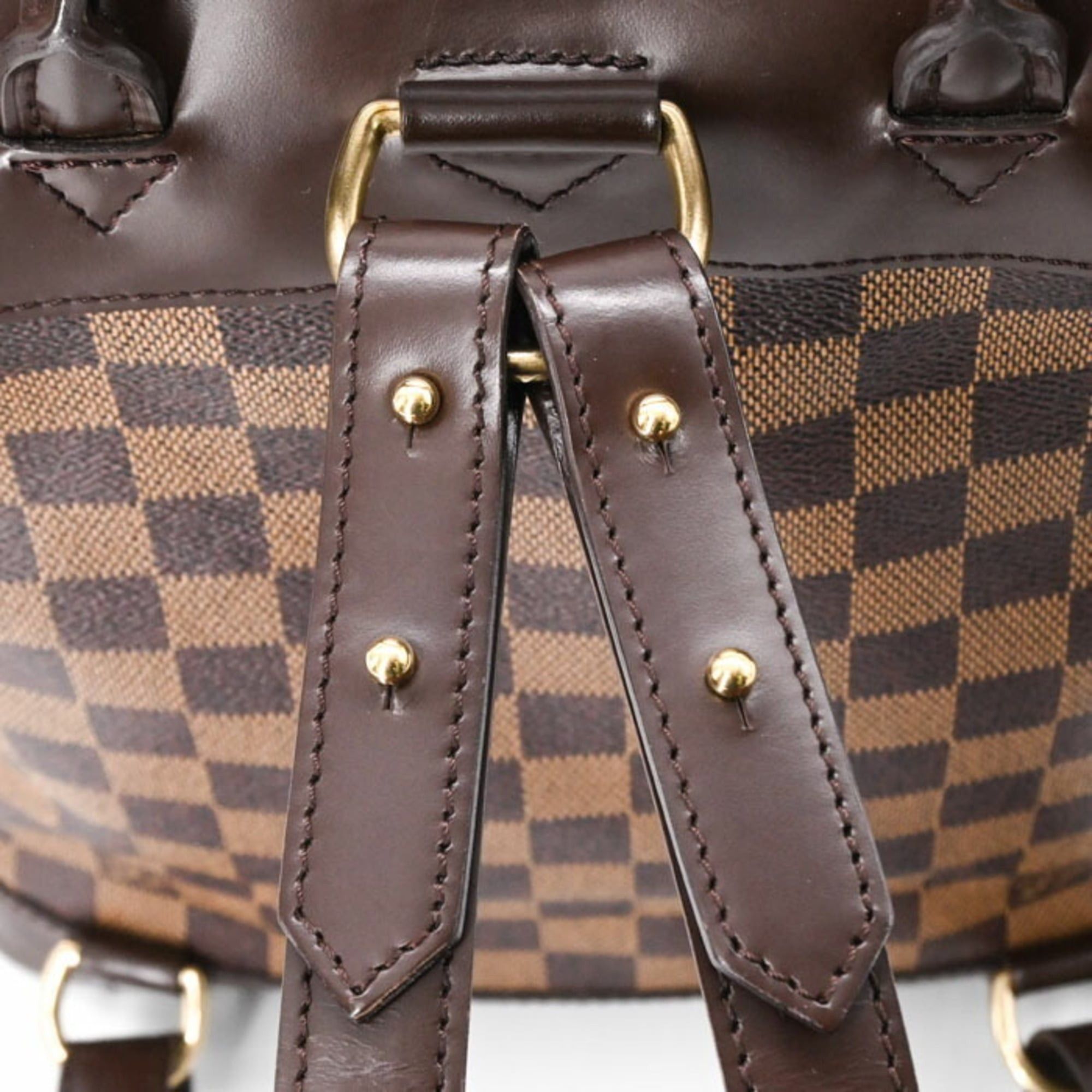 Louis Vuitton LOUIS VUITTON Damier Canvas Soho Backpack Brown Women's N51132 Size ONE SIZE - 10 Thumbnail