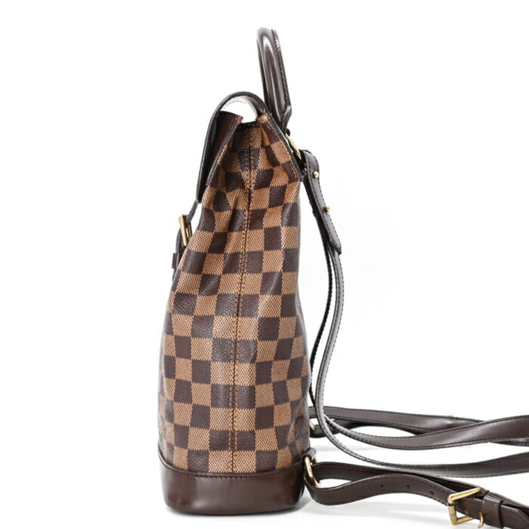 Louis Vuitton LOUIS VUITTON Damier Canvas Soho Backpack Brown Women's N51132 Size ONE SIZE - 3 Thumbnail