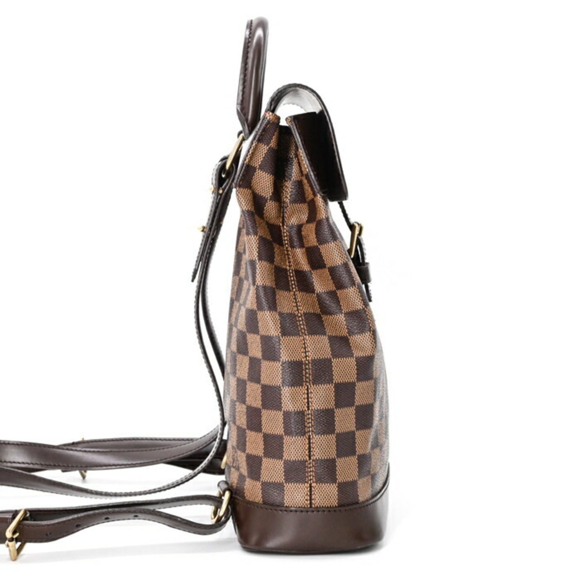 Louis Vuitton LOUIS VUITTON Damier Canvas Soho Backpack Brown Women's N51132 Size ONE SIZE - 4 Thumbnail
