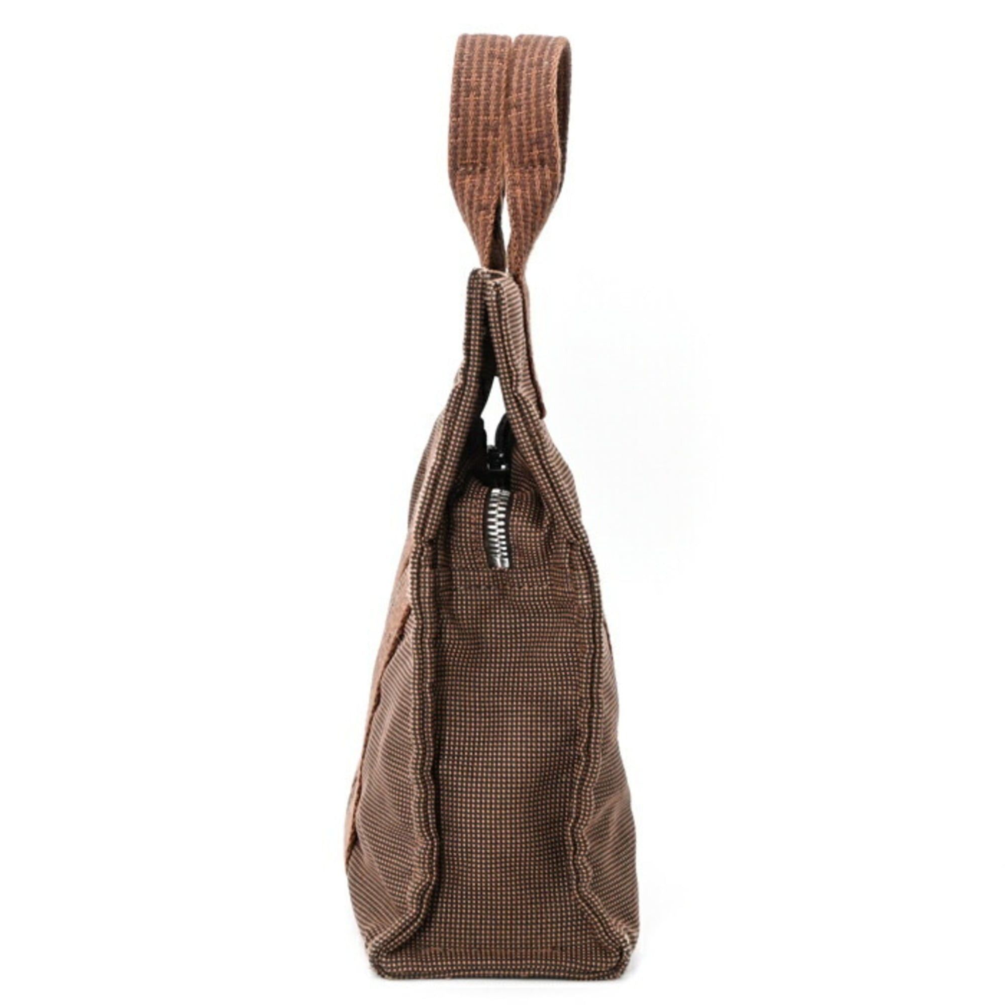 Hermes HERMES Tote PM Hermès Handbag Bag Air Line Canvas Brown Size ONE SIZE - 3 Thumbnail