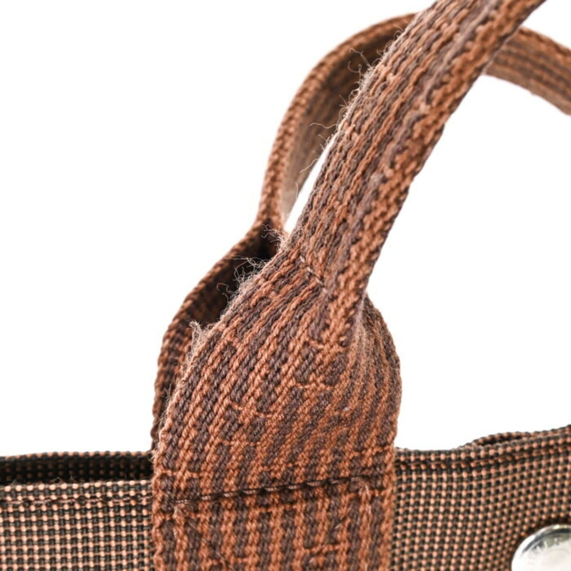 Hermes HERMES Tote PM Hermès Handbag Bag Air Line Canvas Brown Size ONE SIZE - 14 Thumbnail