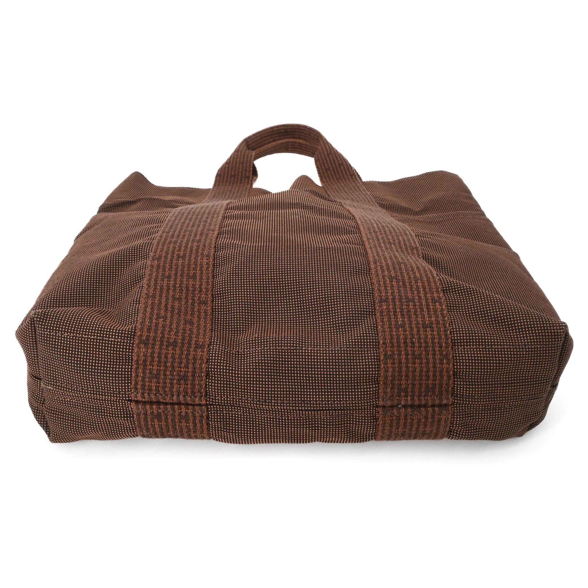 Hermes HERMES Airline Cabas Tote Bag, Brown Canvas Size ONE SIZE - 6 Thumbnail