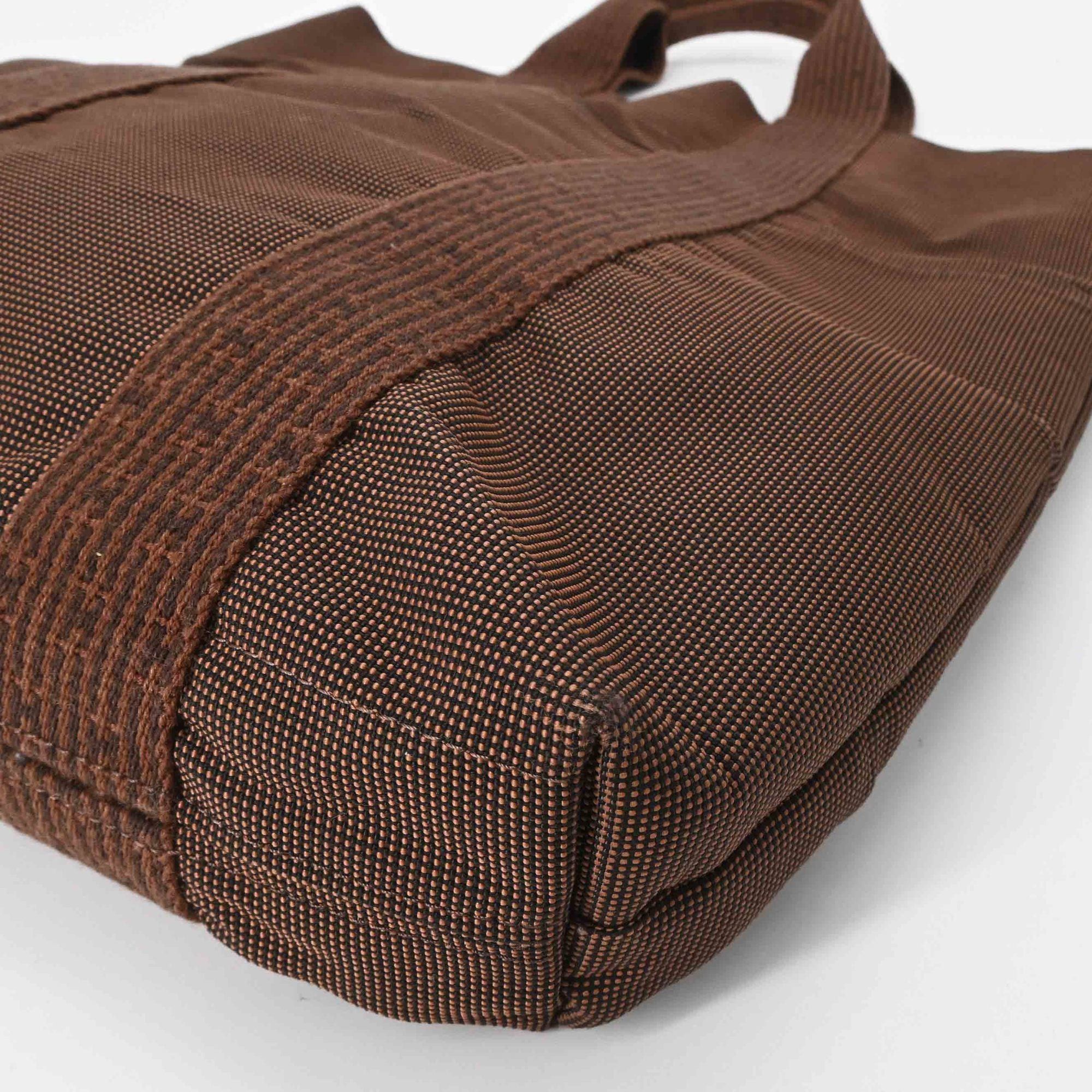 Hermes HERMES Airline Cabas Tote Bag, Brown Canvas Size ONE SIZE - 5 Thumbnail