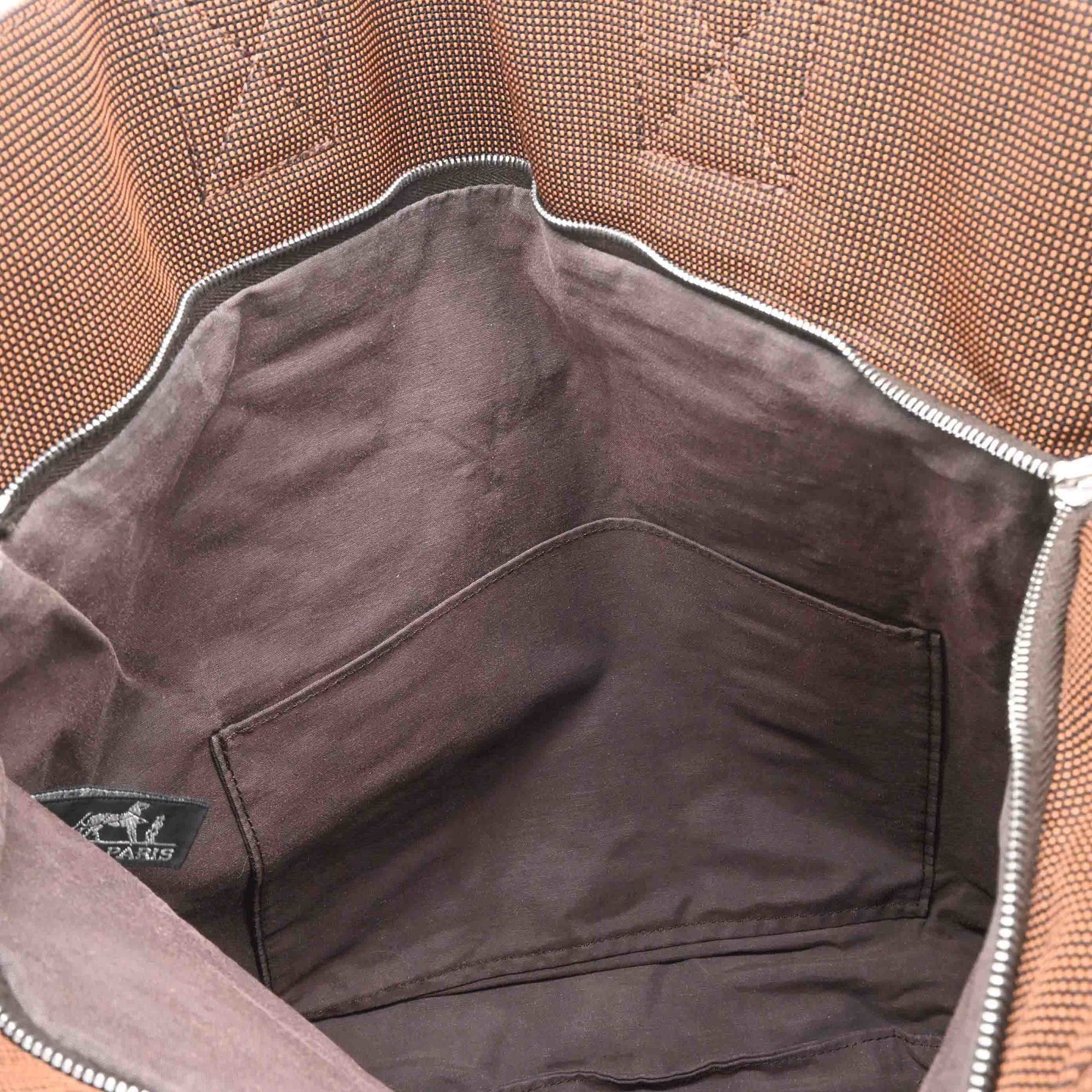 Hermes HERMES Airline Cabas Tote Bag, Brown Canvas Size ONE SIZE - 10 Thumbnail