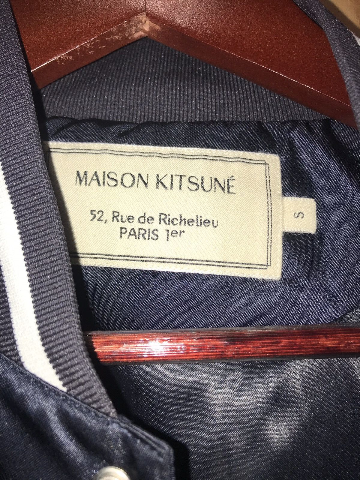 Maison Kitsune Maison Kitsune Satin Teddy Jacket Grailed