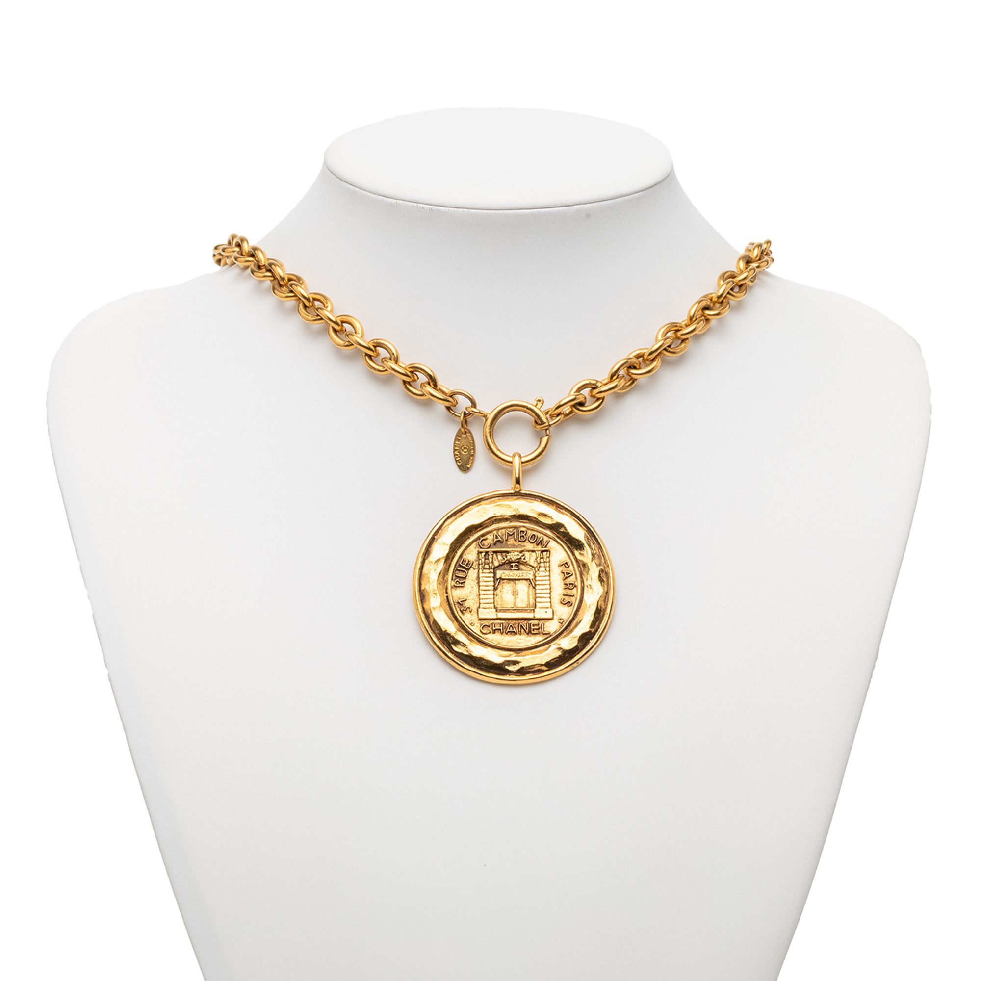 Chanel Chanel Gold Plated 31 Rue Cambon Coin Pendant Necklace Size ONE SIZE - 6 Thumbnail