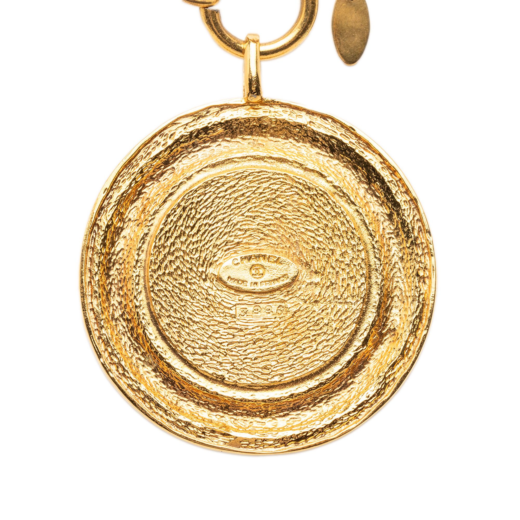 Chanel Chanel Gold Plated 31 Rue Cambon Coin Pendant Necklace Size ONE SIZE - 3 Thumbnail