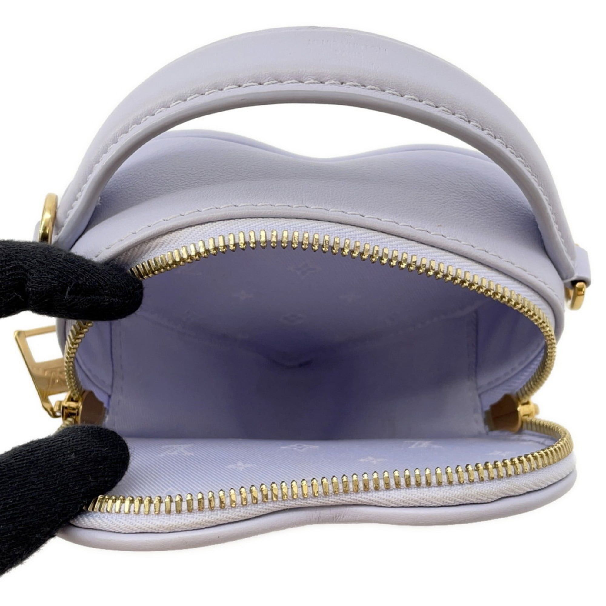 Louis Vuitton Pop My Heart Pouch M82041 Monogram Leather Handbag, 2-Way Shoulder Bag, Bubblegram