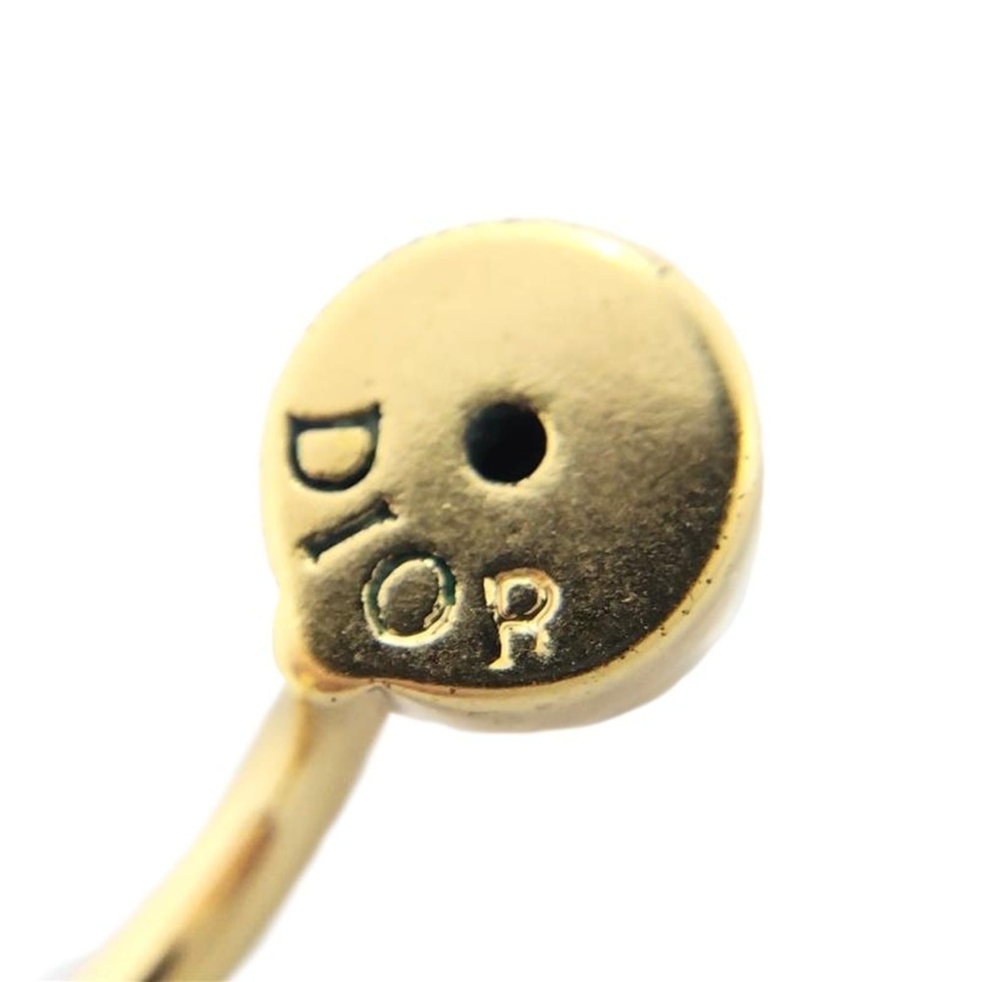 Dior Christian Dior CD logo rhinestone earrings Size ONE SIZE - 7 Thumbnail