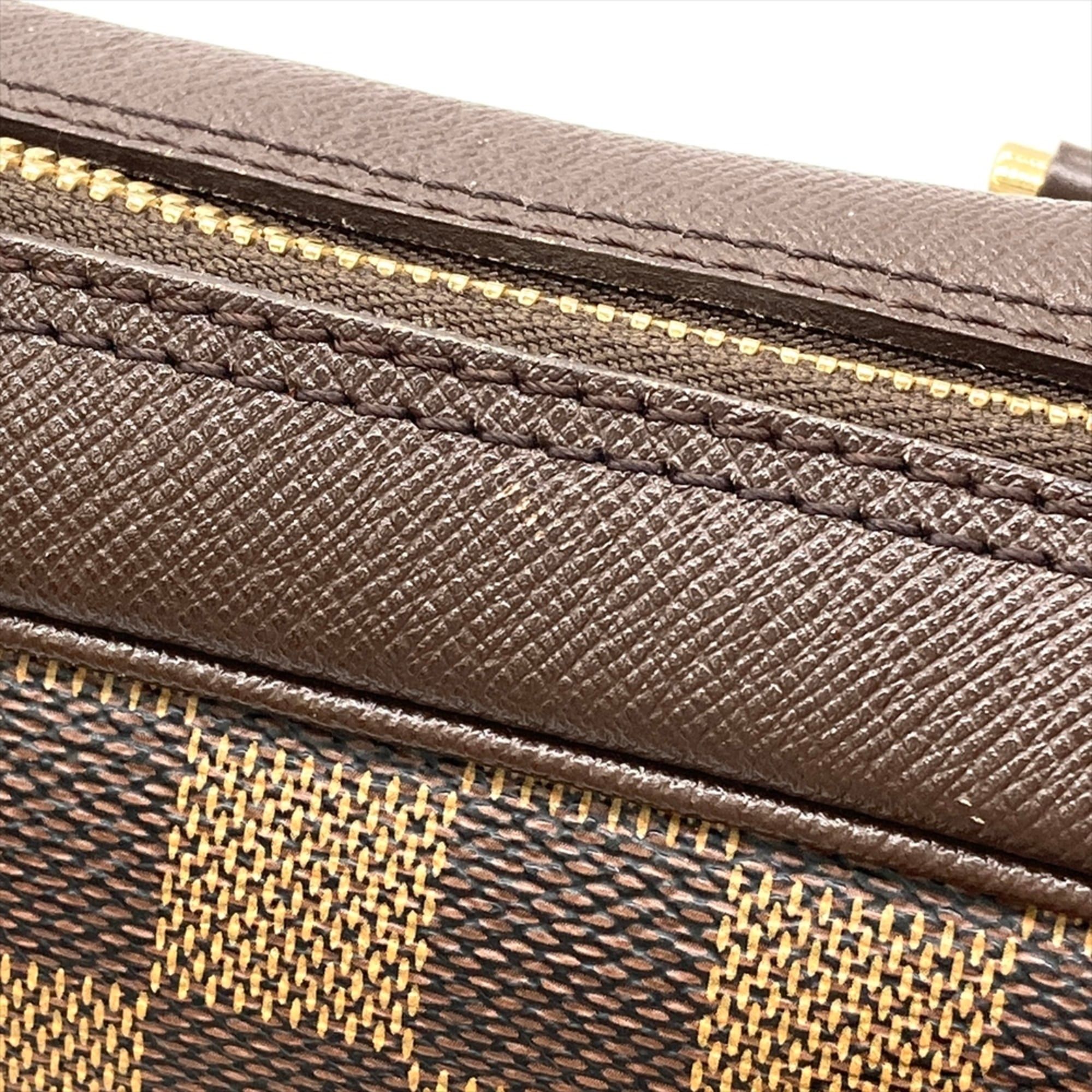 Louis Vuitton Louis Vuitton Brera Handbag Damier Ebene N51150 Brown with Gold Hardware VI0015 Women's Size ONE SIZE - 8 Thumbnail