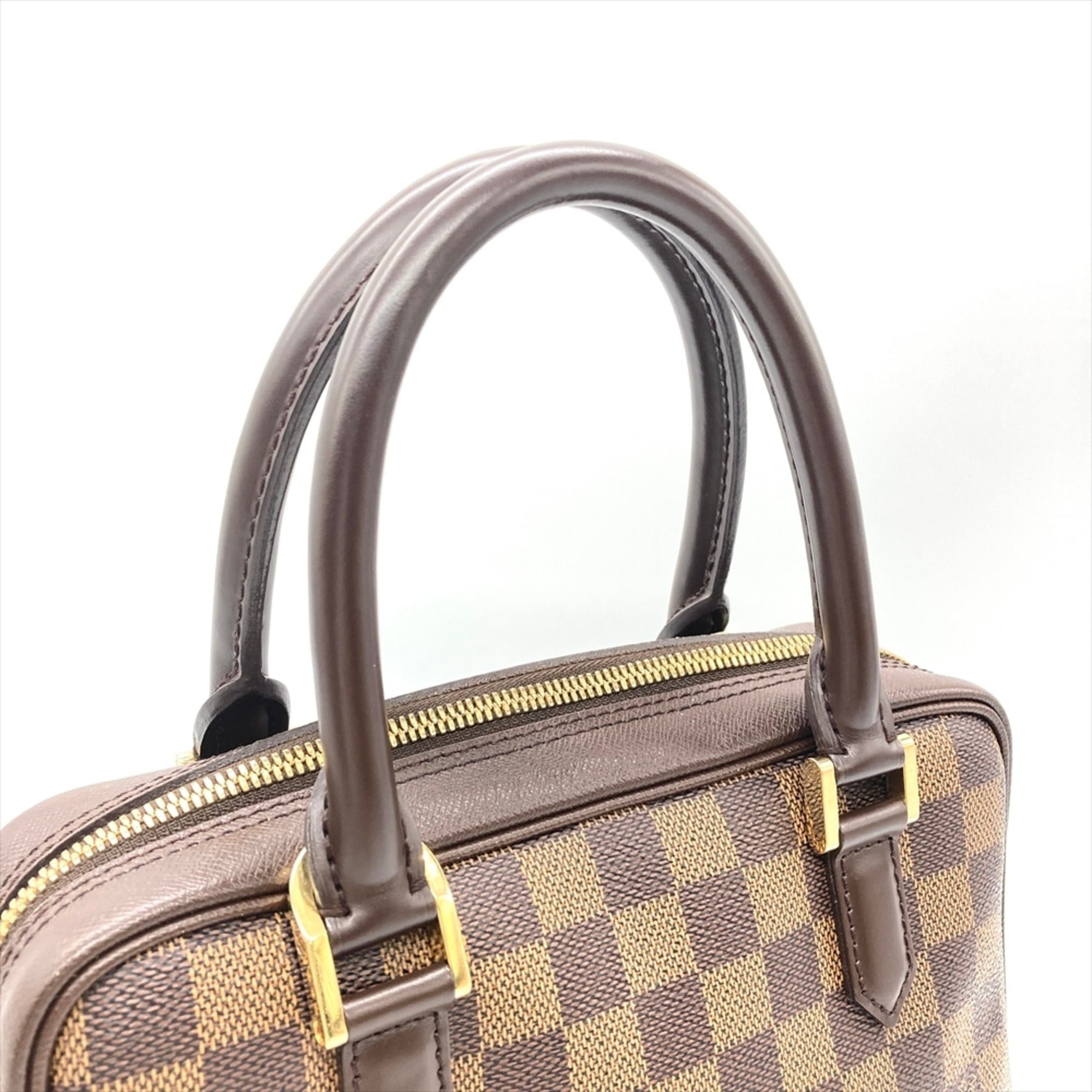 Louis Vuitton Louis Vuitton Brera Handbag Damier Ebene N51150 Brown with Gold Hardware VI0015 Women's Size ONE SIZE - 6 Thumbnail