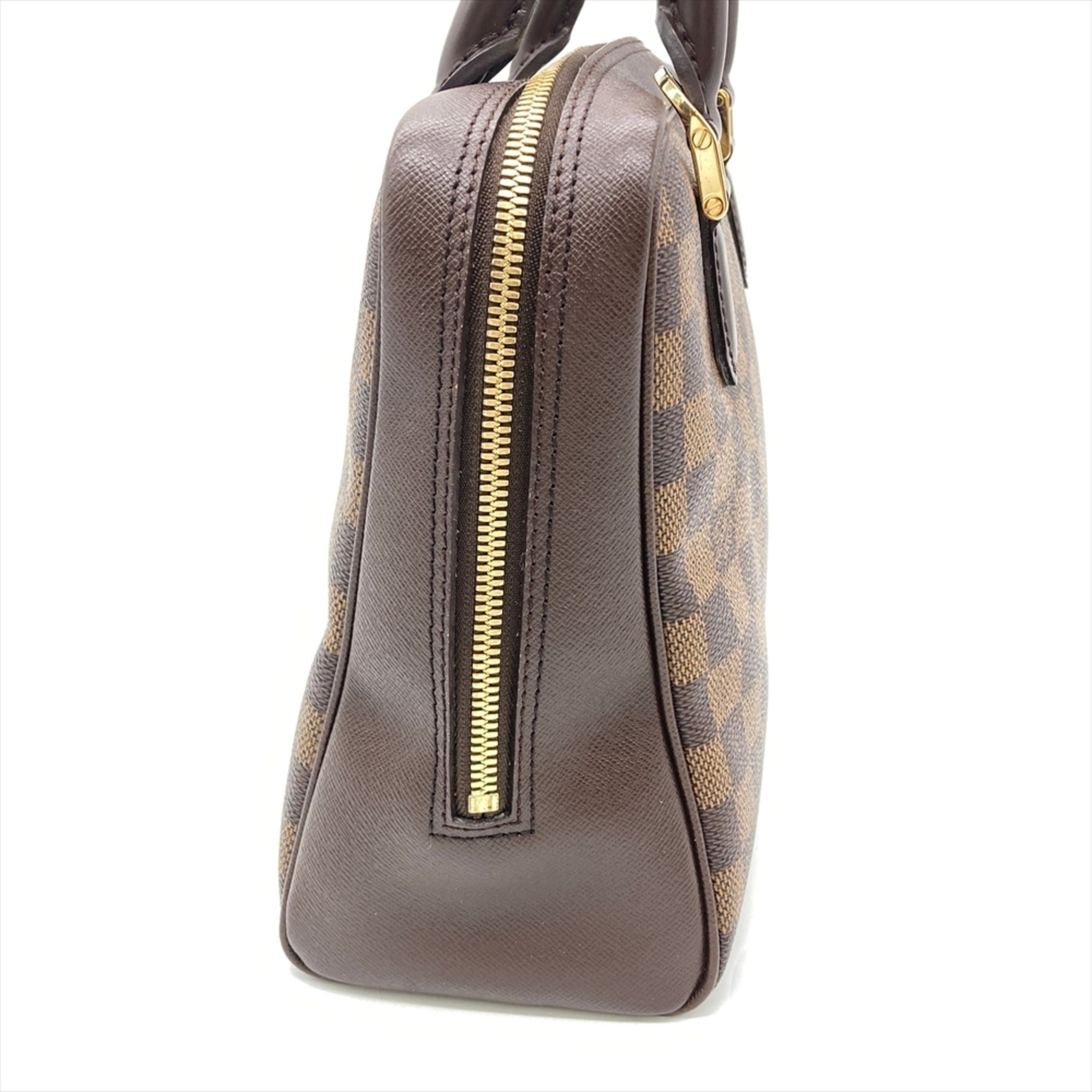 Louis Vuitton Louis Vuitton Brera Handbag Damier Ebene N51150 Brown with Gold Hardware VI0015 Women's Size ONE SIZE - 5 Thumbnail