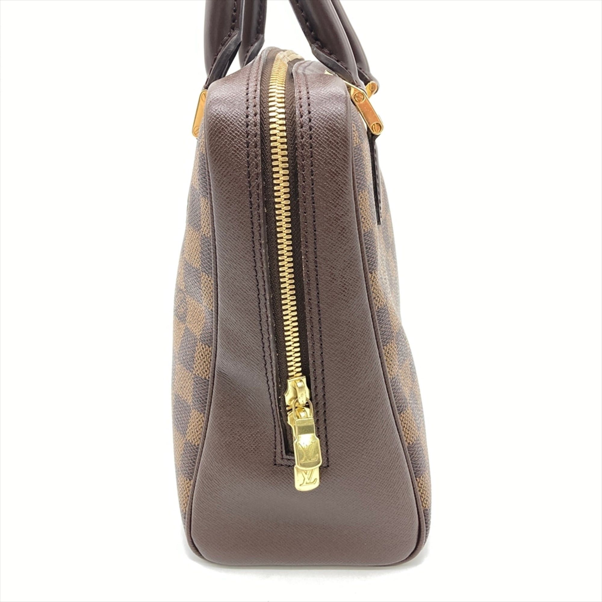 Louis Vuitton Louis Vuitton Brera Handbag Damier Ebene N51150 Brown with Gold Hardware VI0015 Women's Size ONE SIZE - 4 Thumbnail