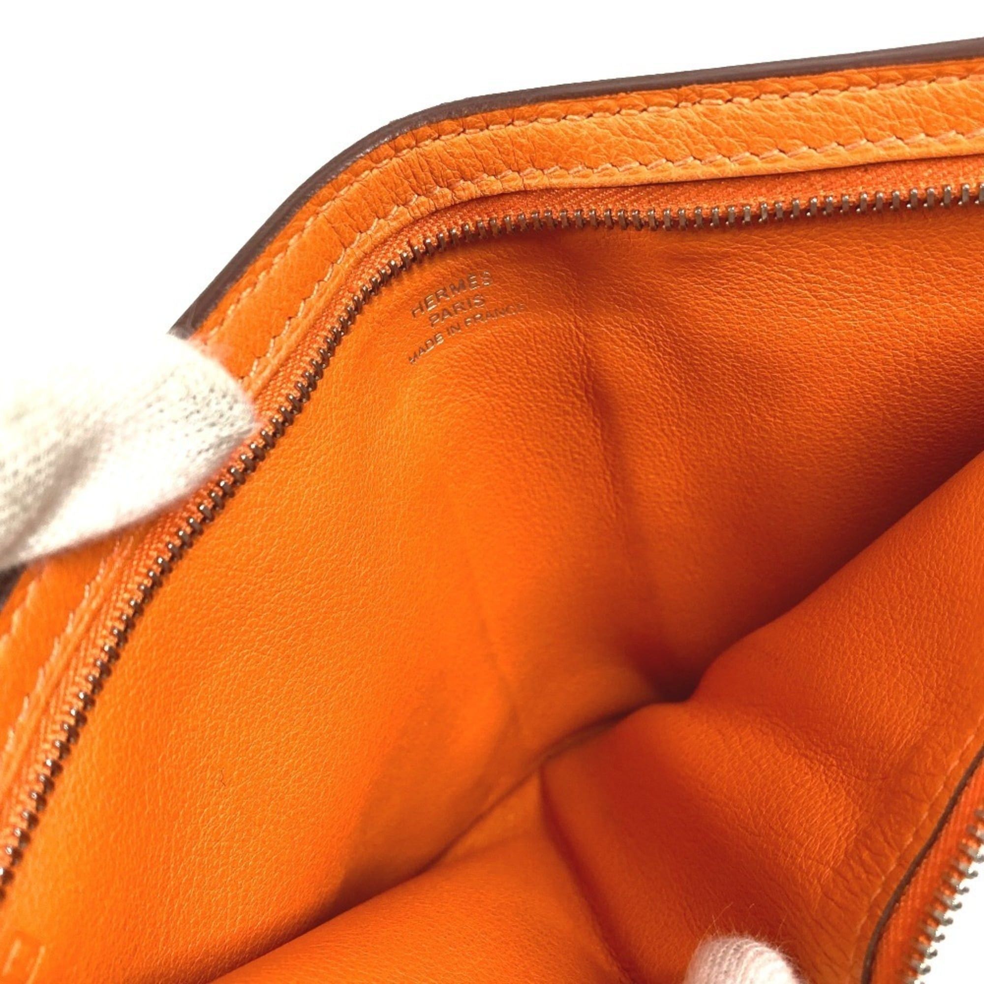Hermes HERMES Zip Zap Compact Wallet, Bifold Swift, Men's and Women's, Orange Size ONE SIZE - 15 Thumbnail