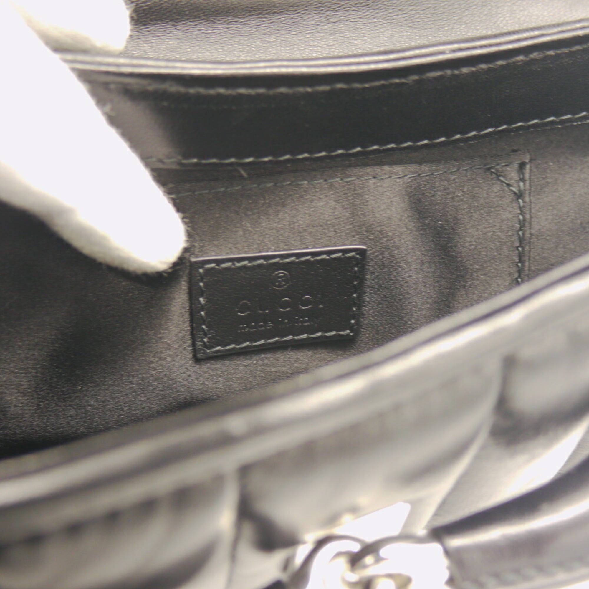 Gucci GUCCI Horsebit Small Chain Shoulder Bag in Quilted Leather, Black, 764339 Size ONE SIZE - 8 Thumbnail