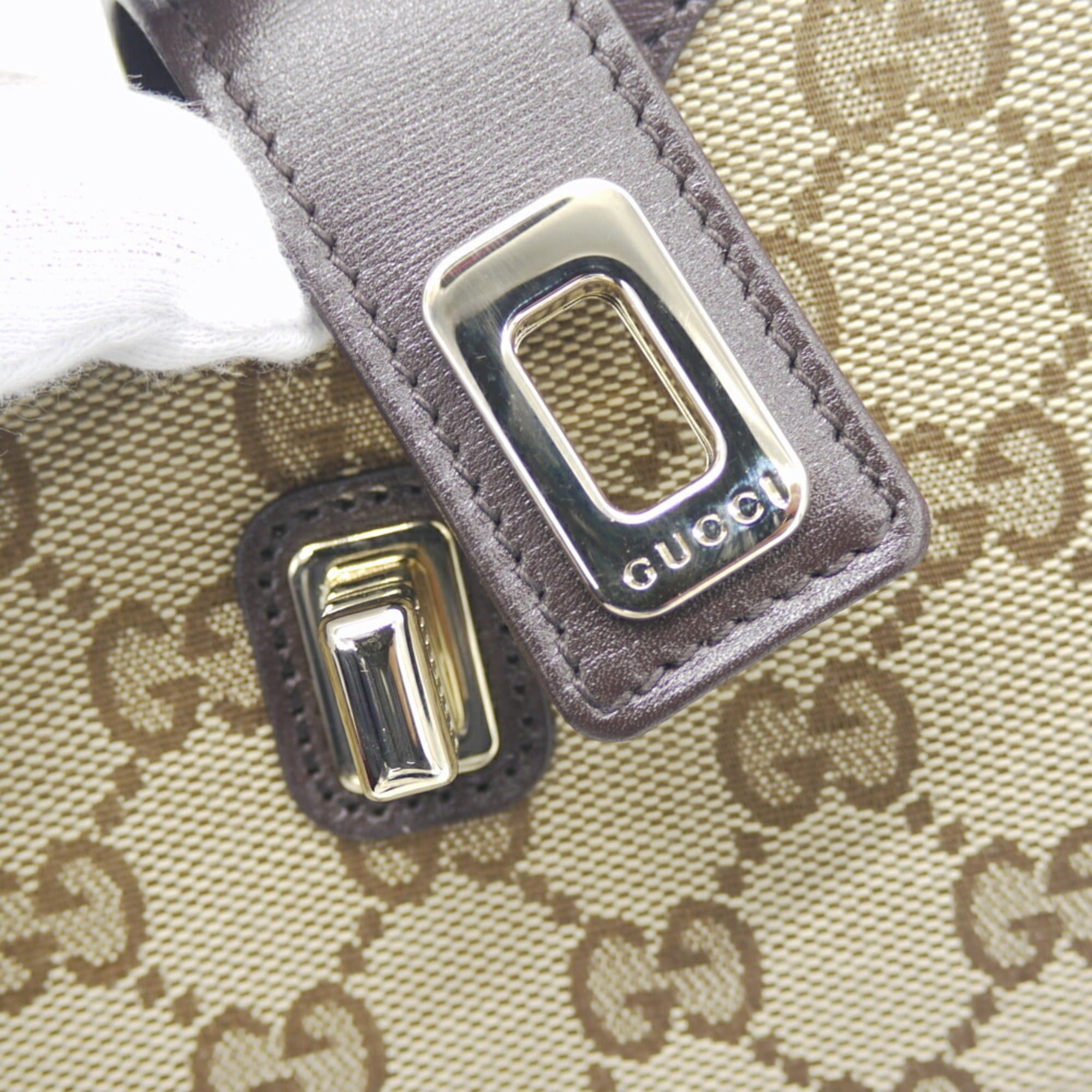 Gucci GUCCI Moonside Mini Shoulder Bag in GG Canvas with Sherry Line, Beige, 786015 525040 Size ONE SIZE - 6 Thumbnail