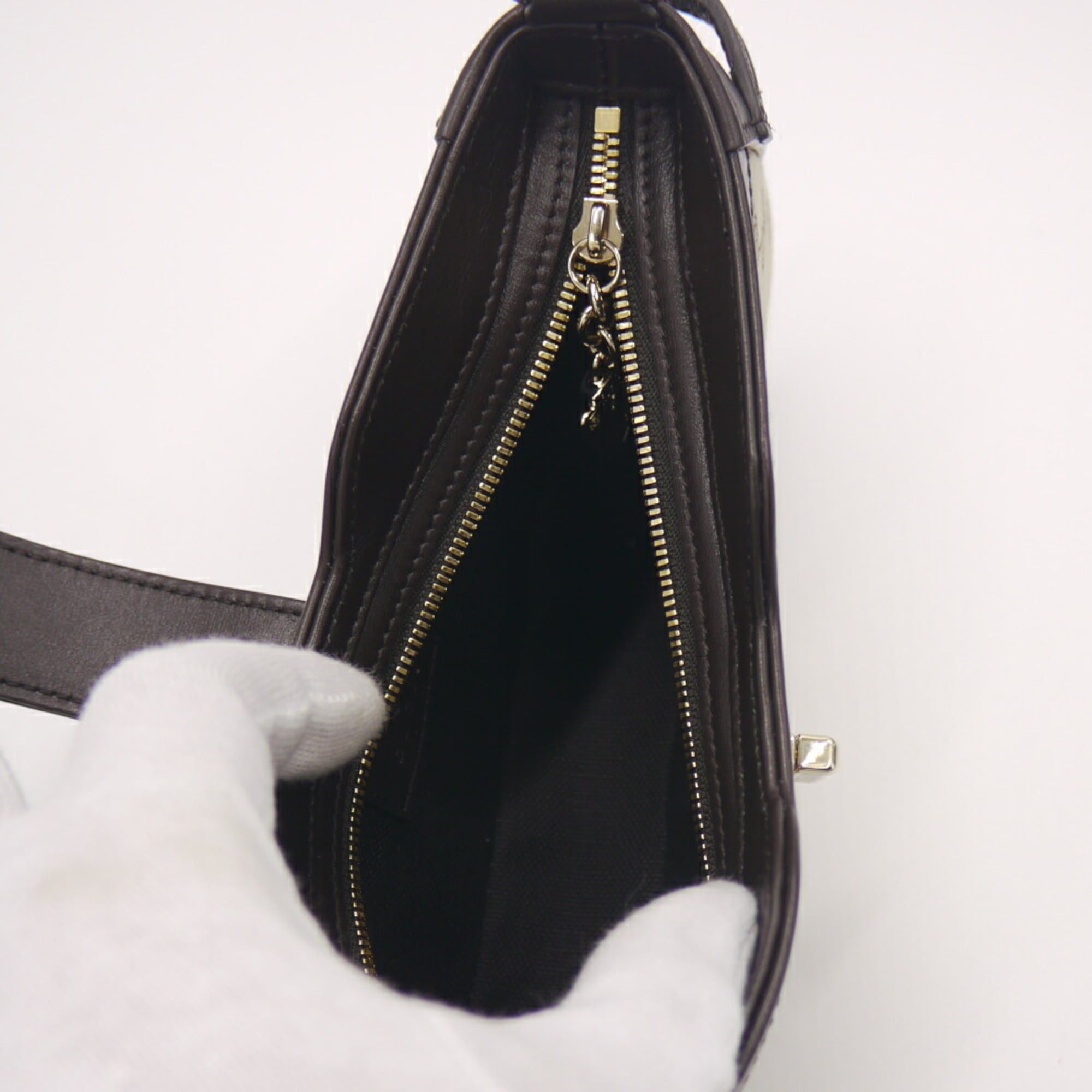 Gucci GUCCI Moonside Mini Shoulder Bag in GG Canvas with Sherry Line, Beige, 786015 525040 Size ONE SIZE - 8 Thumbnail