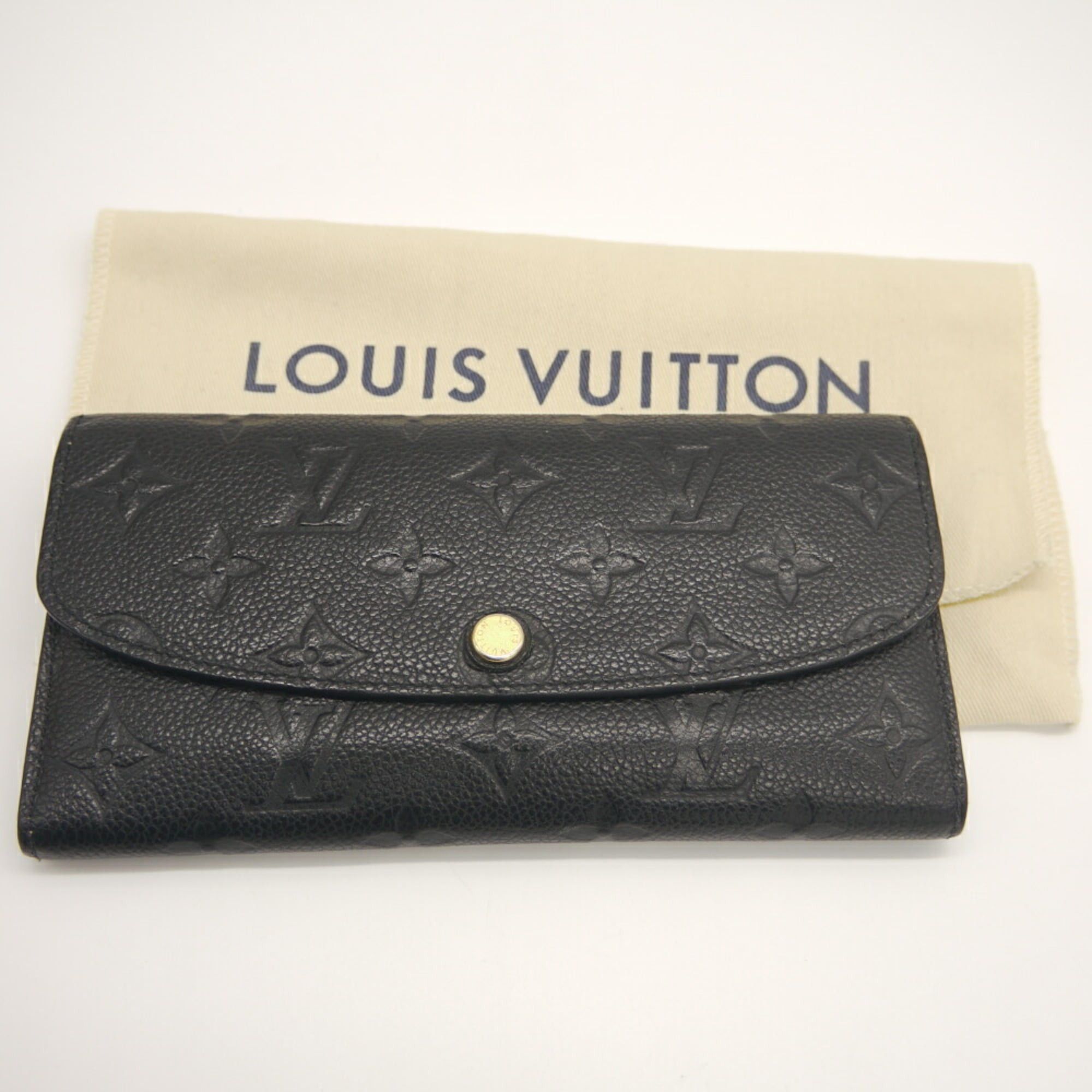Louis Vuitton Louis Vuitton Portefeuille Emilie Long Wallet Monogram Empreinte Noir M62369 Size ONE SIZE - 11 Thumbnail