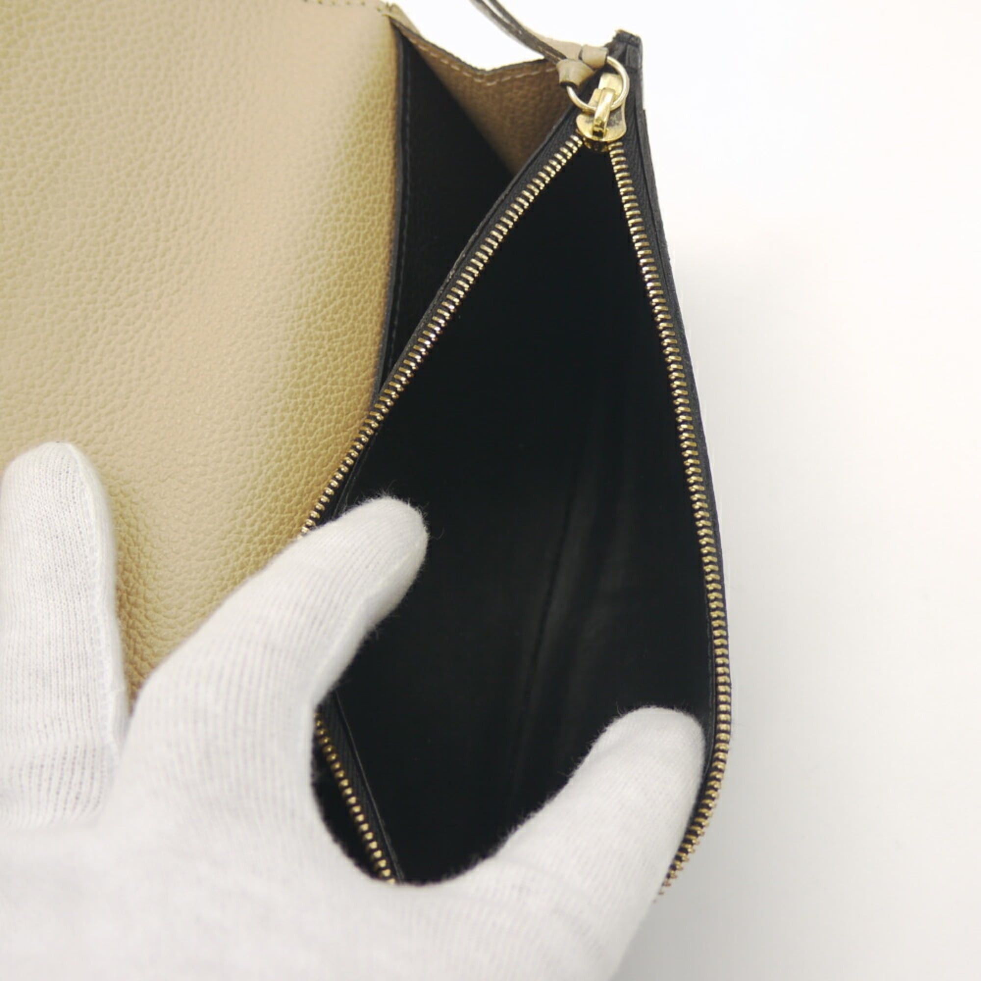 Louis Vuitton Louis Vuitton Portefeuille Emilie Long Wallet Monogram Empreinte Noir M62369 Size ONE SIZE - 8 Thumbnail