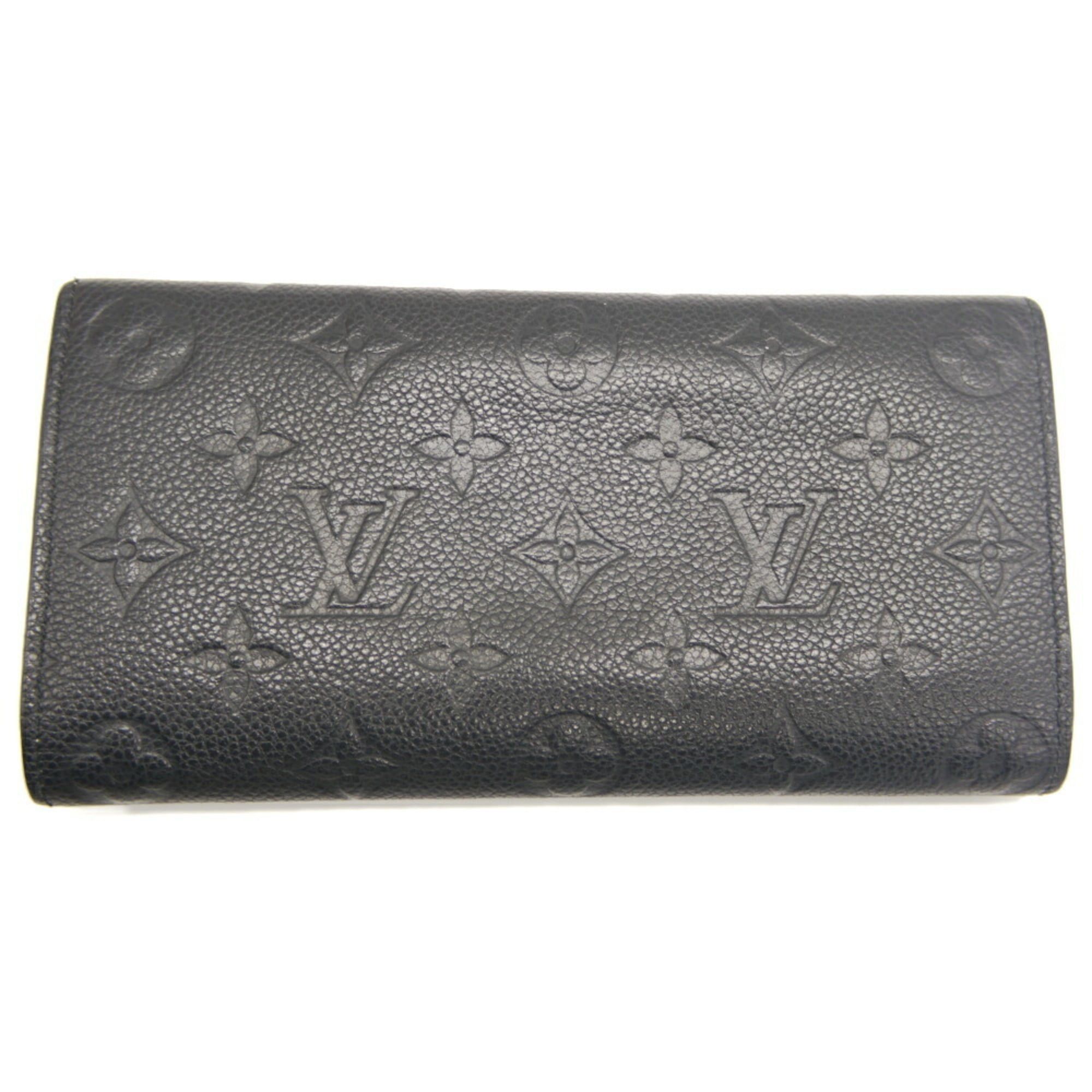 Louis Vuitton Louis Vuitton Portefeuille Emilie Long Wallet Monogram Empreinte Noir M62369 Size ONE SIZE - 2 Thumbnail