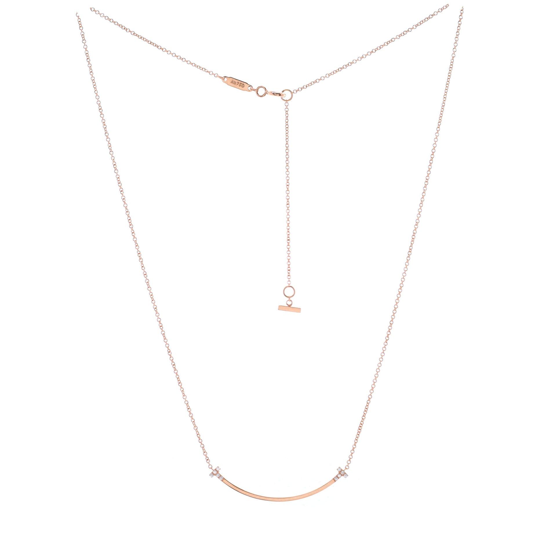 Tiffany & Co. T Smile Pendant Necklace Size ONE SIZE - 2 Thumbnail