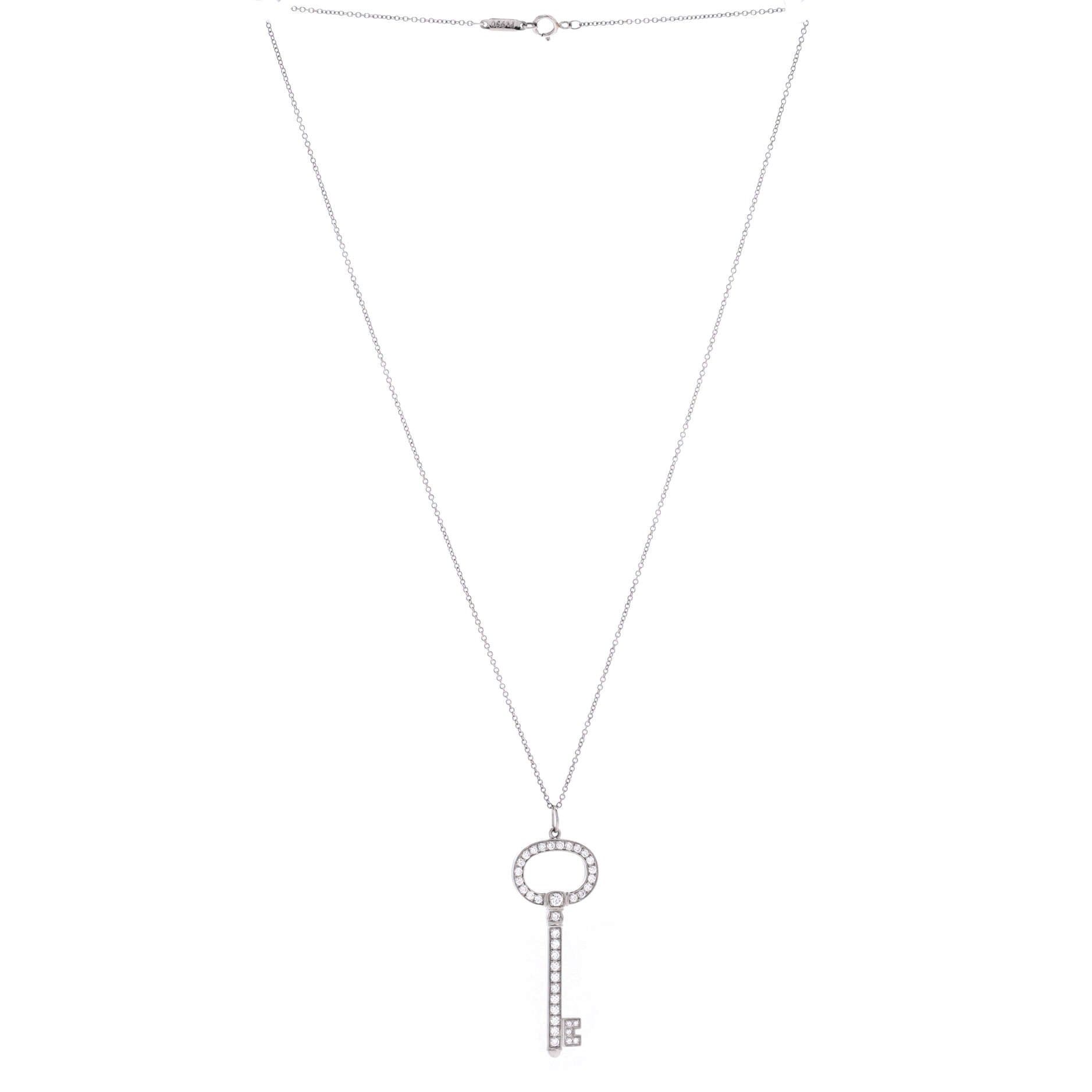 Tiffany & Co. Oval Key Pendant Necklace Size ONE SIZE - 2 Thumbnail