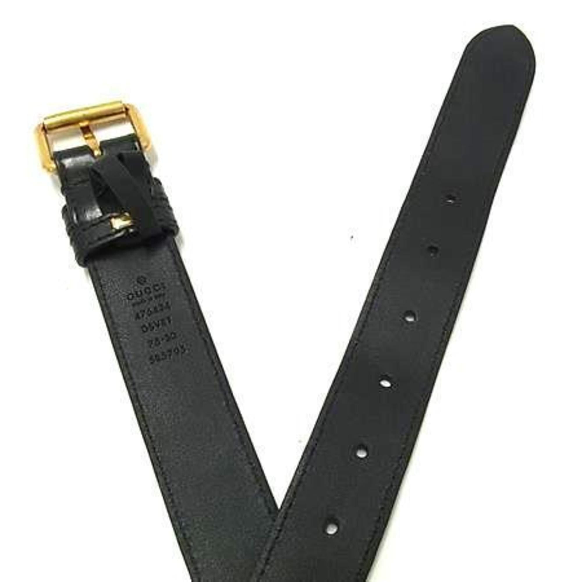 Gucci GUCCI GG Marmont Waist Bag 476484 Black Leather Body for Men and Women Size ONE SIZE - 4 Thumbnail