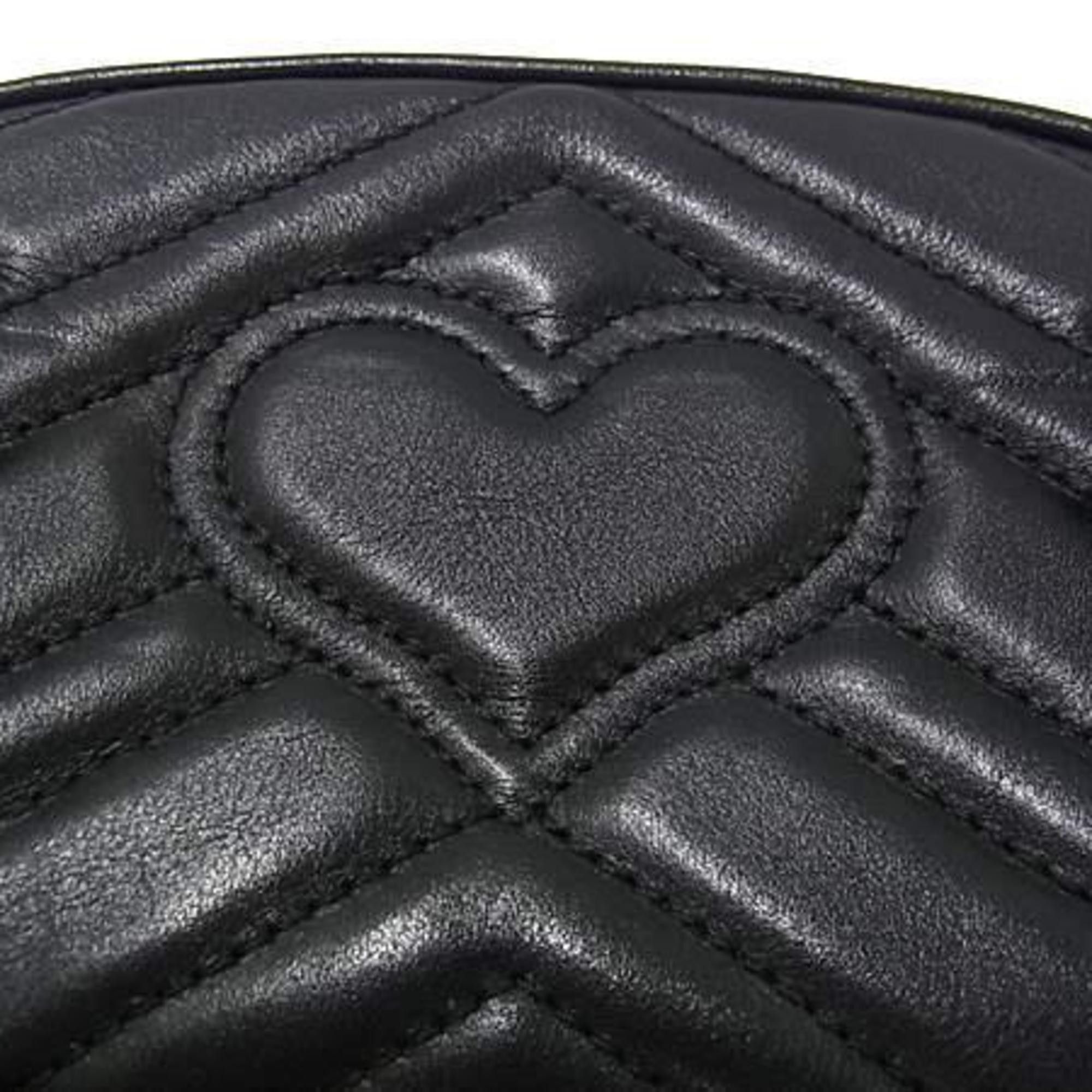 Gucci GUCCI GG Marmont Waist Bag 476484 Black Leather Body for Men and Women Size ONE SIZE - 6 Thumbnail