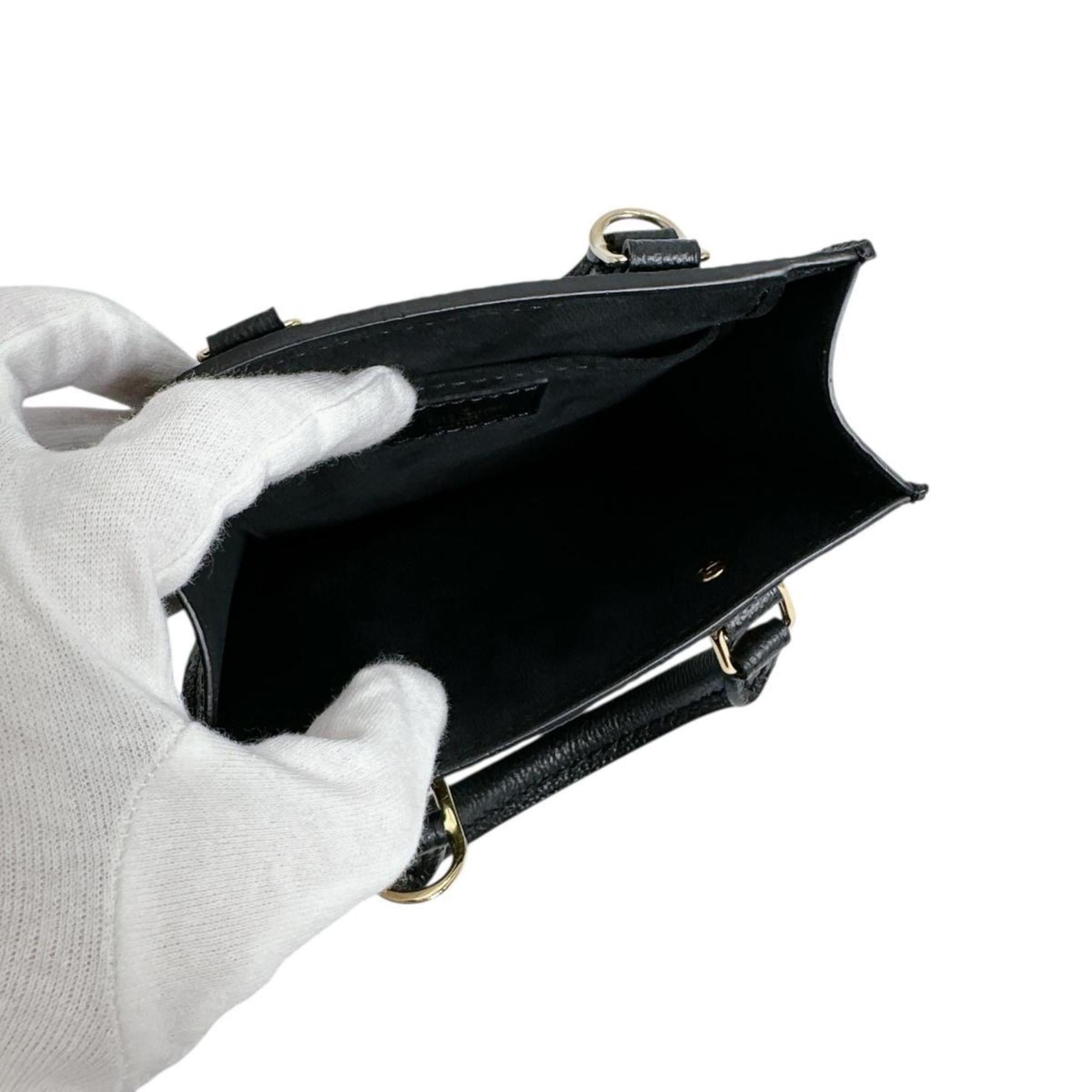 Louis Vuitton Louis Vuitton Petite Sac Plat Monogram Empreinte Shoulder Bag M81417 Black Size ONE SIZE - 11 Thumbnail
