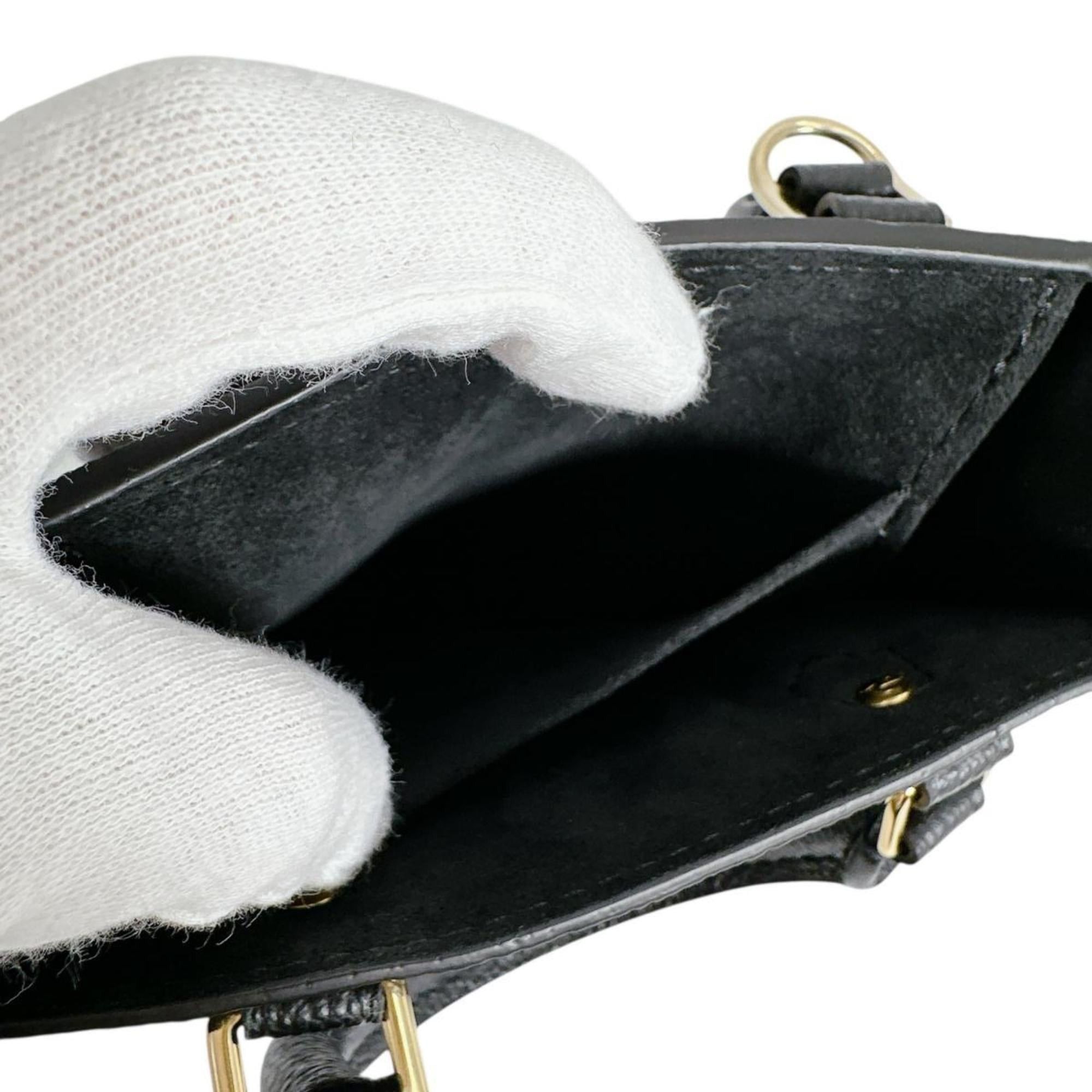Louis Vuitton Louis Vuitton Petite Sac Plat Monogram Empreinte Shoulder Bag M81417 Black Size ONE SIZE - 12 Thumbnail
