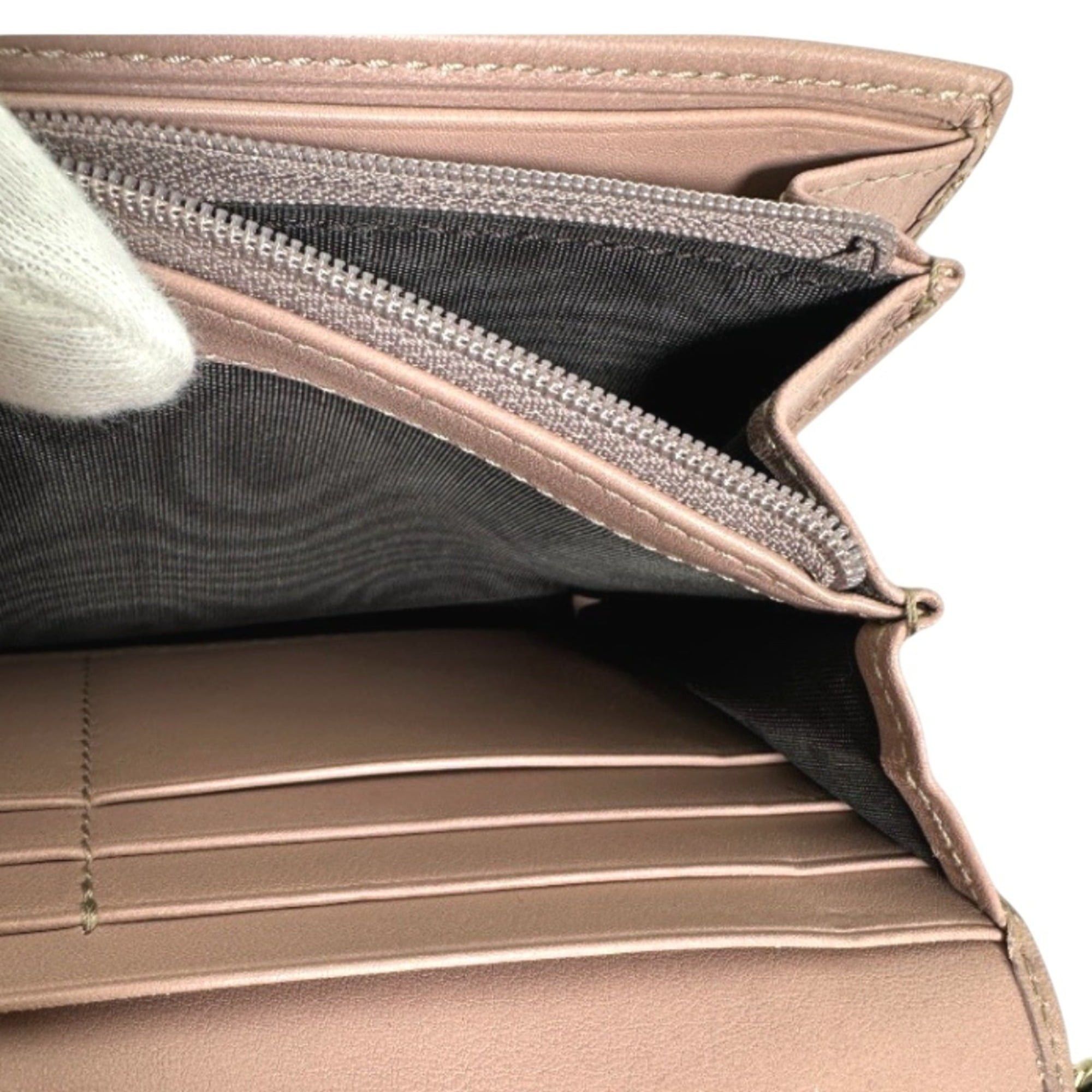 Gucci Gucci long wallet, bifold Guccissima GG leather, 323396, pink Size ONE SIZE - 10 Thumbnail