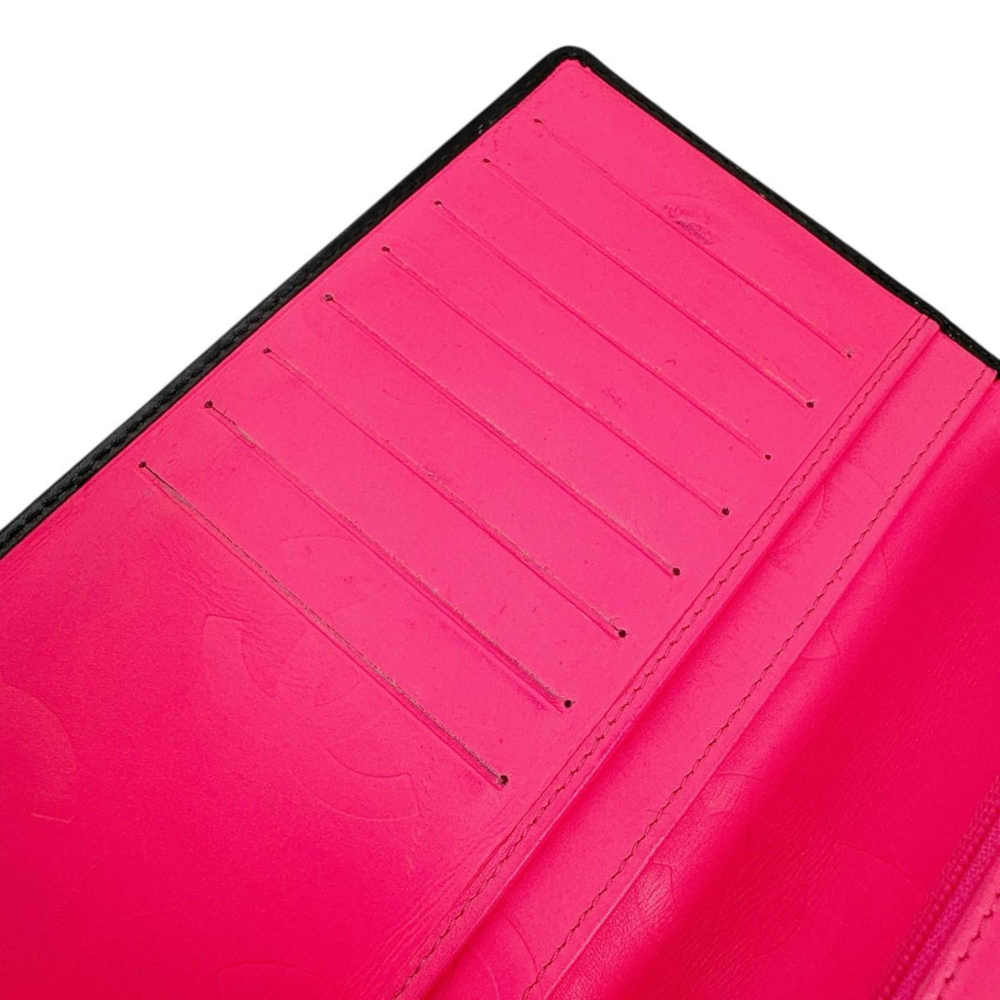 Chanel CHANEL Cambon Matelasse Coco Mark Leather Bifold Wallet in Black Size ONE SIZE - 12 Thumbnail