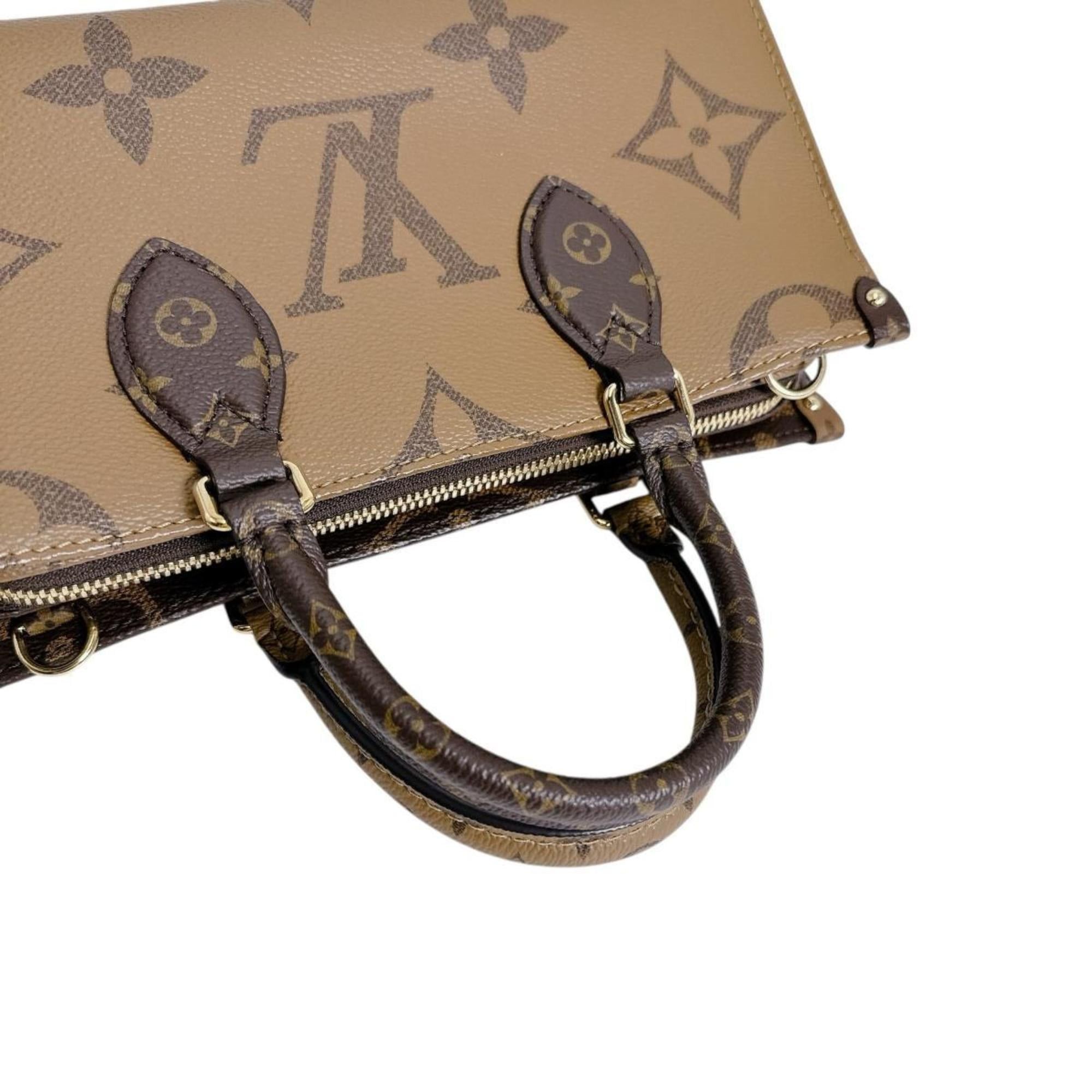 Louis Vuitton Louis Vuitton On the Go New York Monogram Canvas Tote Bag, Brown, M46653 Size ONE SIZE - 9 Thumbnail