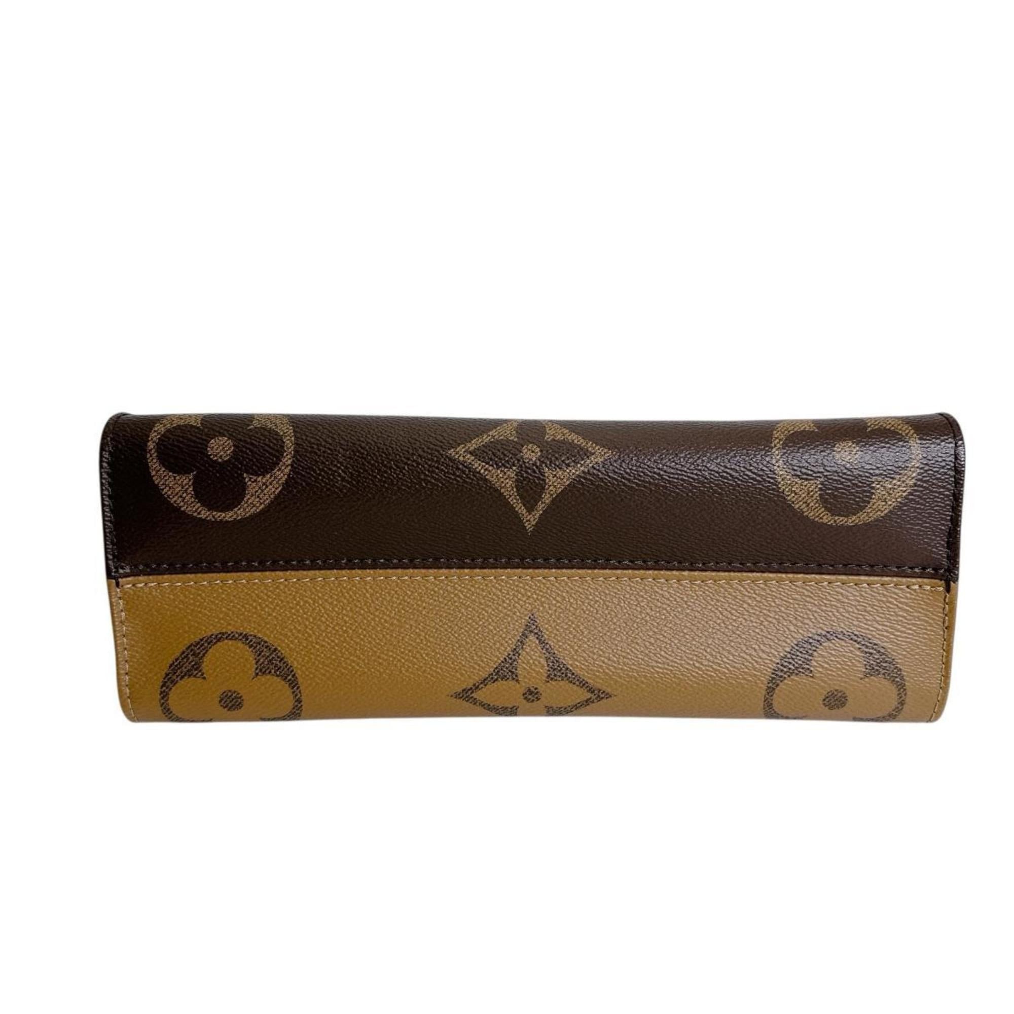 Louis Vuitton Louis Vuitton On the Go New York Monogram Canvas Tote Bag, Brown, M46653 Size ONE SIZE - 4 Thumbnail