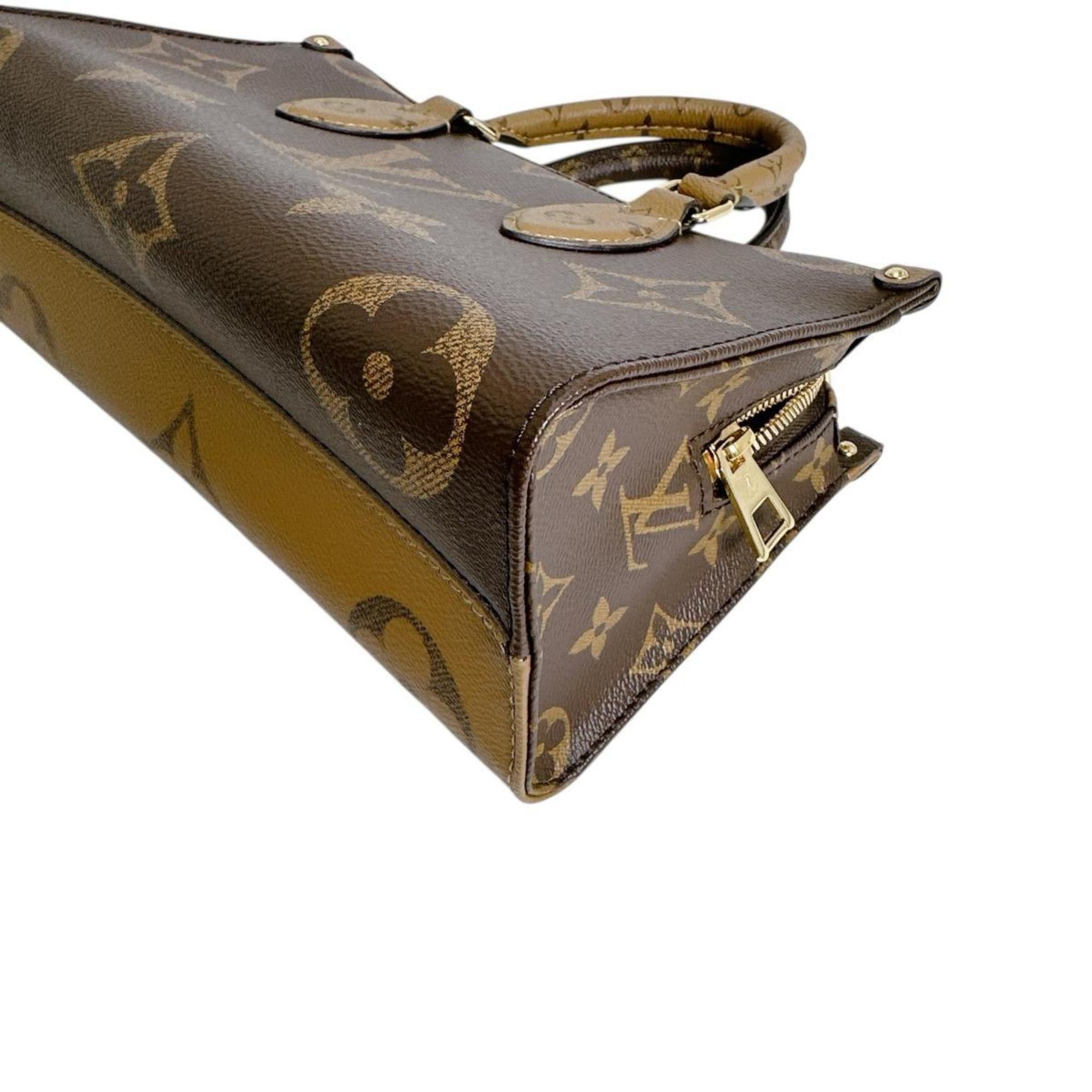 Louis Vuitton Louis Vuitton On the Go New York Monogram Canvas Tote Bag, Brown, M46653 Size ONE SIZE - 6 Thumbnail