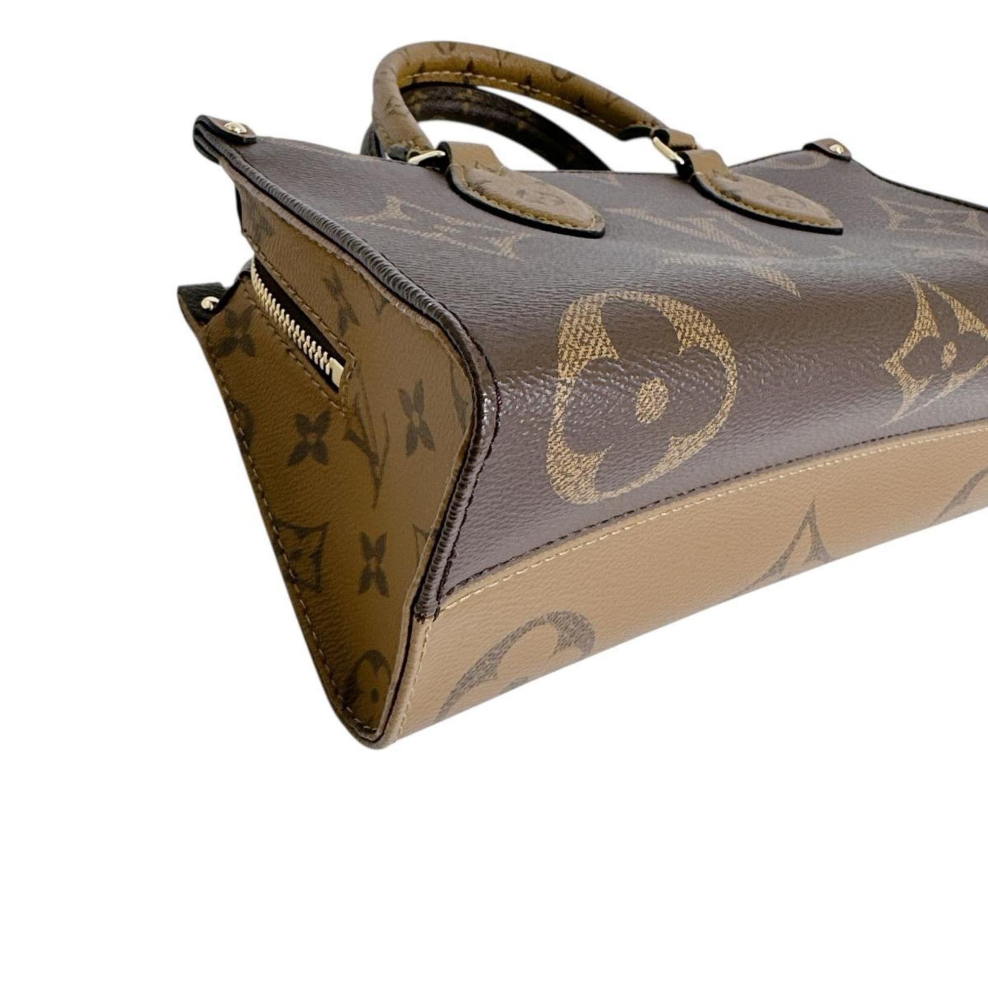 Louis Vuitton Louis Vuitton On the Go New York Monogram Canvas Tote Bag, Brown, M46653 Size ONE SIZE - 5 Thumbnail
