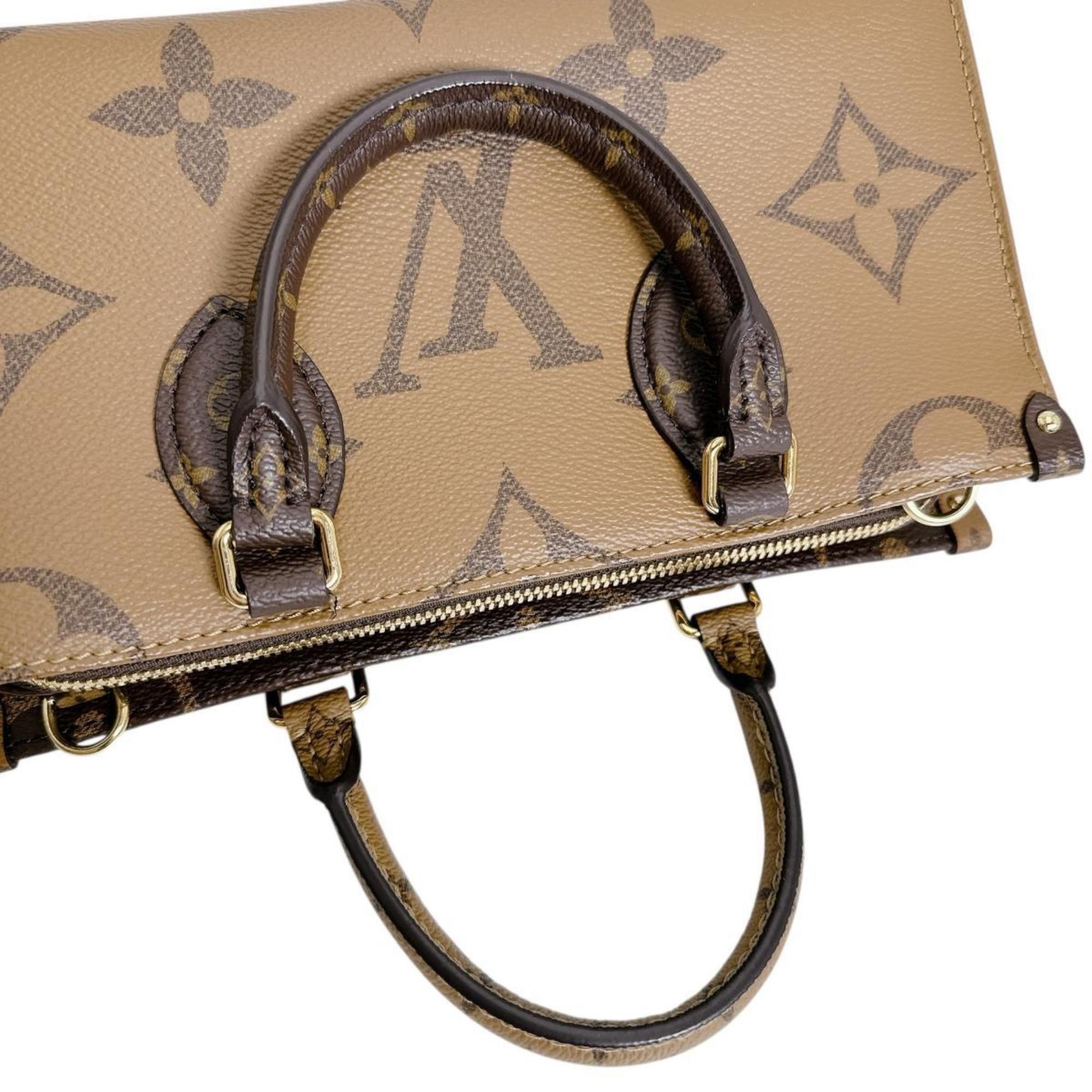 Louis Vuitton Louis Vuitton On the Go New York Monogram Canvas Tote Bag, Brown, M46653 Size ONE SIZE - 10 Thumbnail