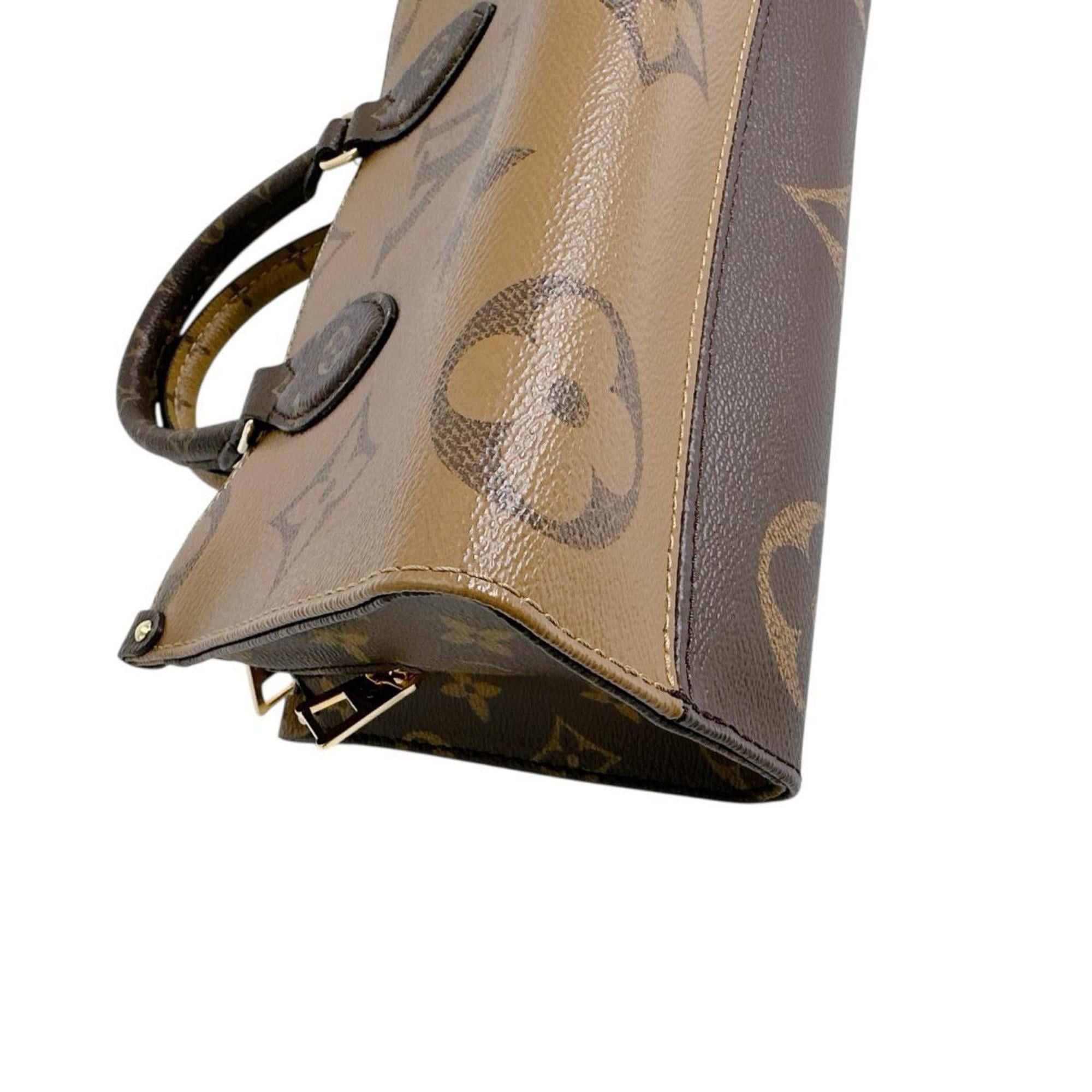 Louis Vuitton Louis Vuitton On the Go New York Monogram Canvas Tote Bag, Brown, M46653 Size ONE SIZE - 7 Thumbnail