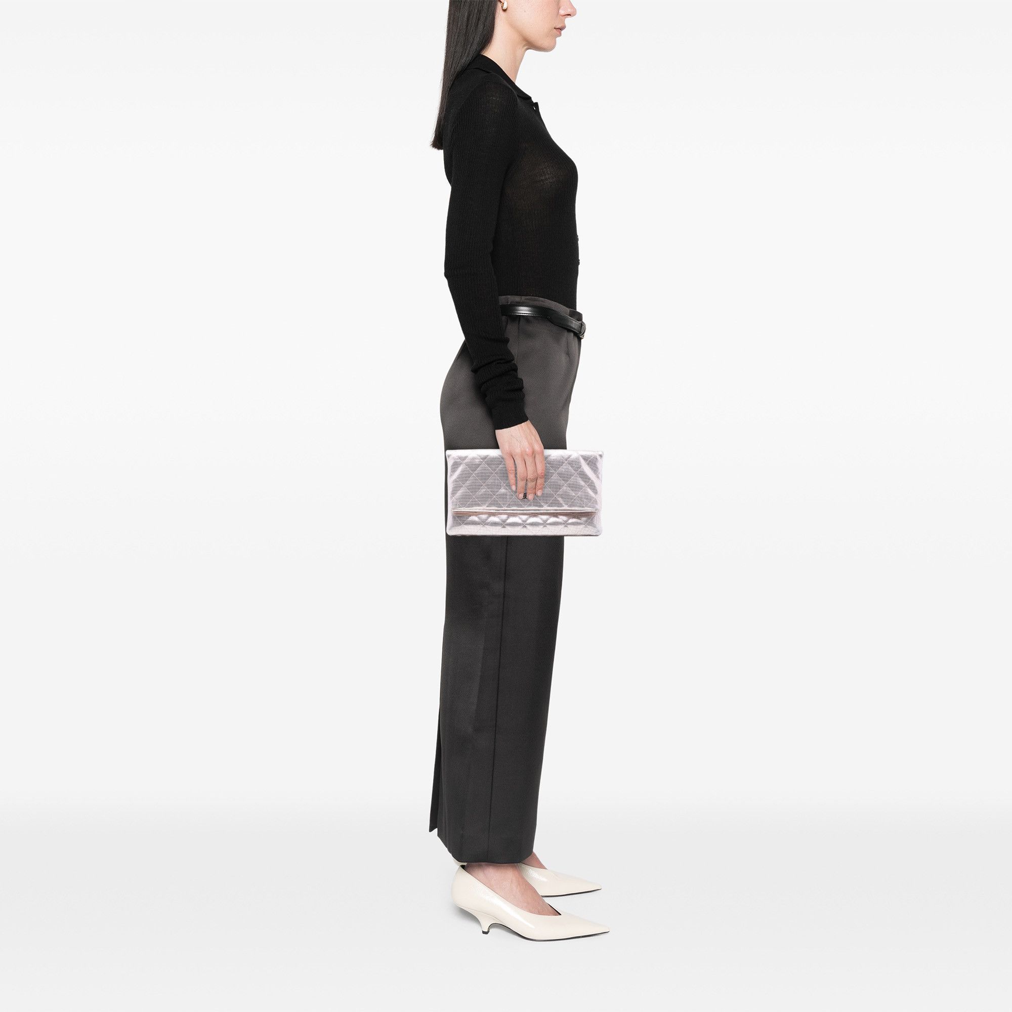 Chanel Chanel Quilted Calfskin Pixel Effect Beauty Foldover Clutch Size ONE SIZE - 7 Thumbnail