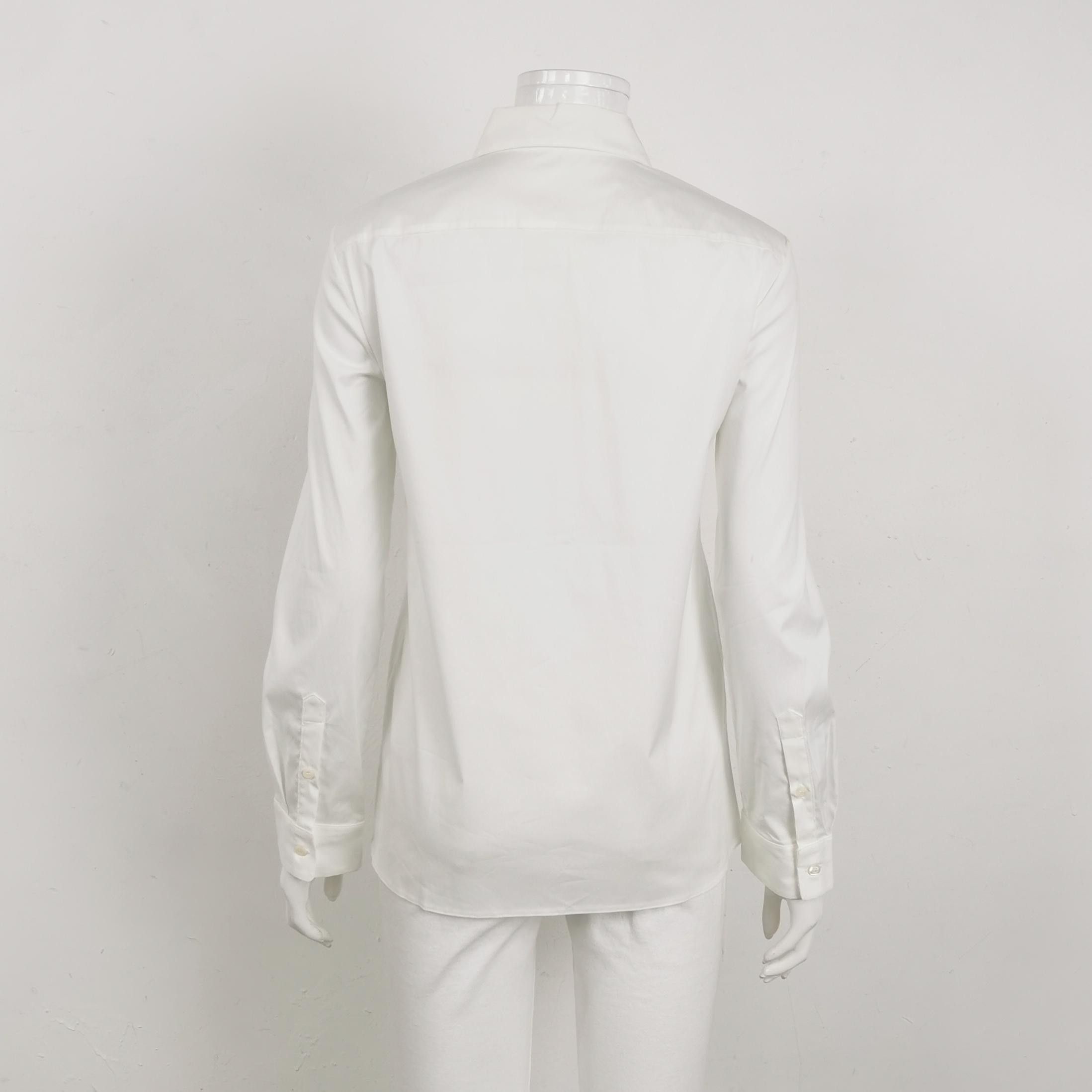 Prada Prada White Cotton Button-Down Shirt M Size XS / US 0-2 / IT 36-38 - 3 Thumbnail