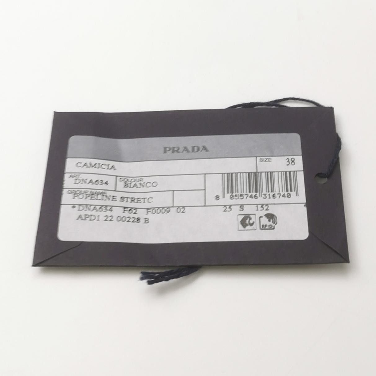 Prada Prada White Cotton Button-Down Shirt M Size XS / US 0-2 / IT 36-38 - 8 Thumbnail