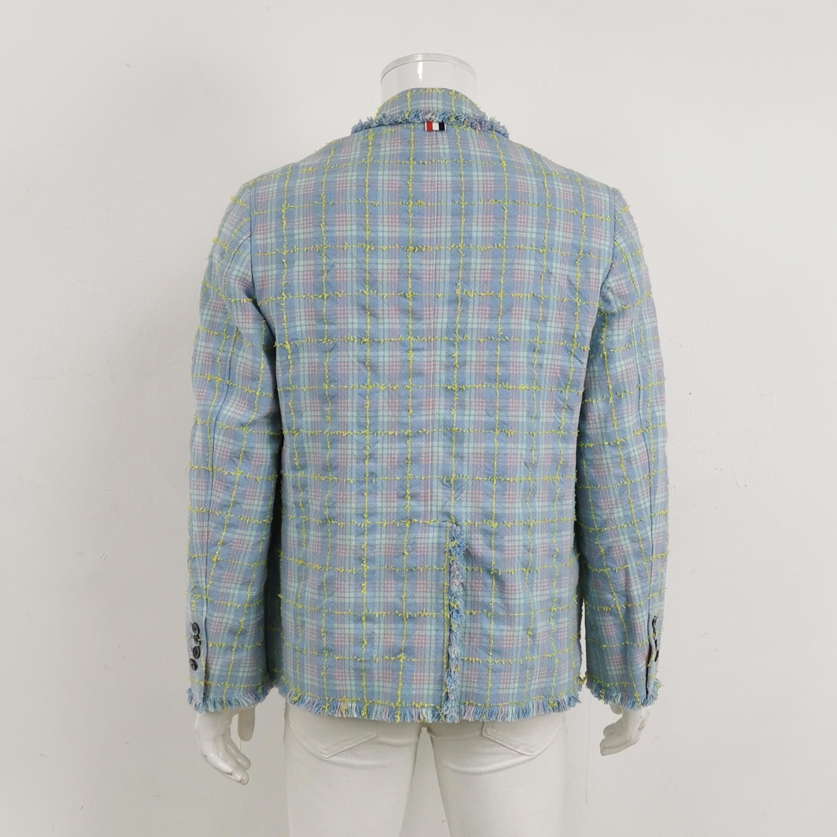 Thom Browne Thom Browne Plaid Cotton Lapel Blazer M Size US M / EU 48-50 / 2 - 4 Thumbnail