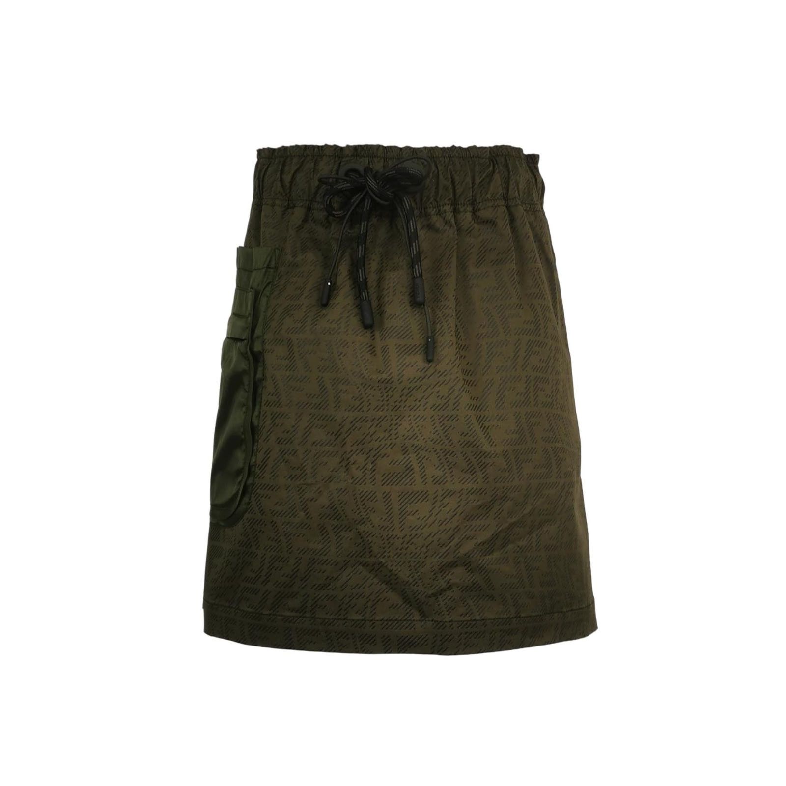 Fendi Fendi Cotton Double F Pattern Skirt M Size M / US 6-8 / IT 42-44 - 2 Thumbnail