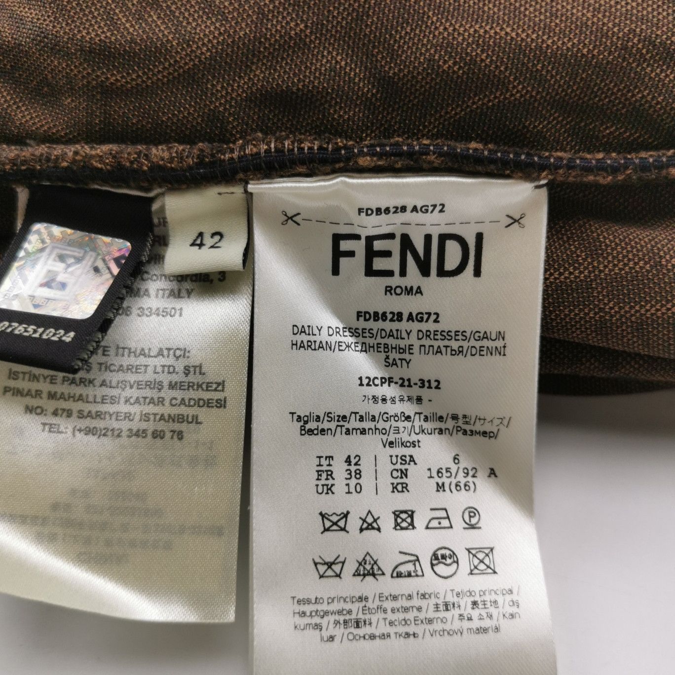 Fendi Fendi Double F Monogram Crew Neck Dress M Size M / US 6-8 / IT 42-44 - 10 Thumbnail