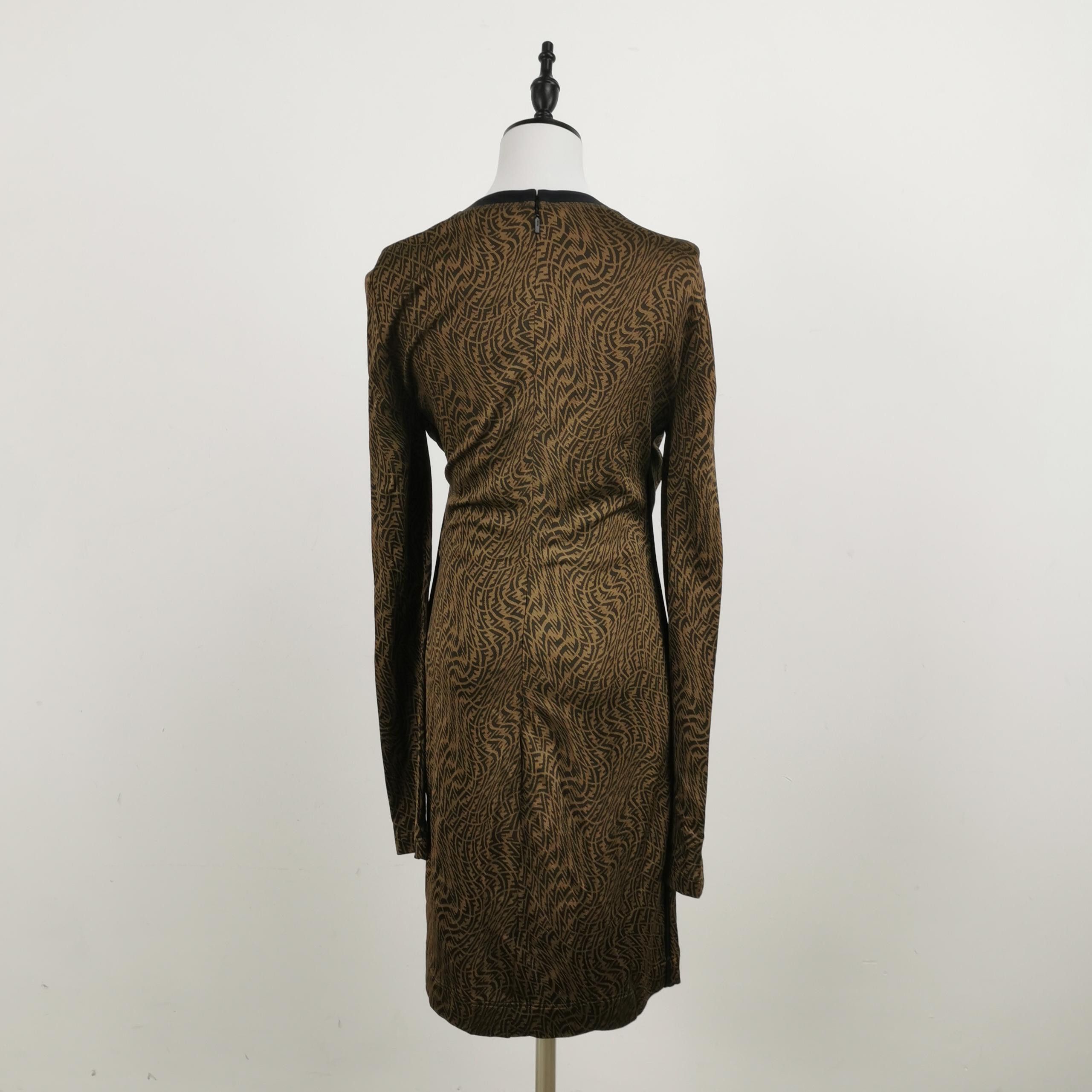 Fendi Fendi Double F Monogram Crew Neck Dress M Size M / US 6-8 / IT 42-44 - 3 Thumbnail