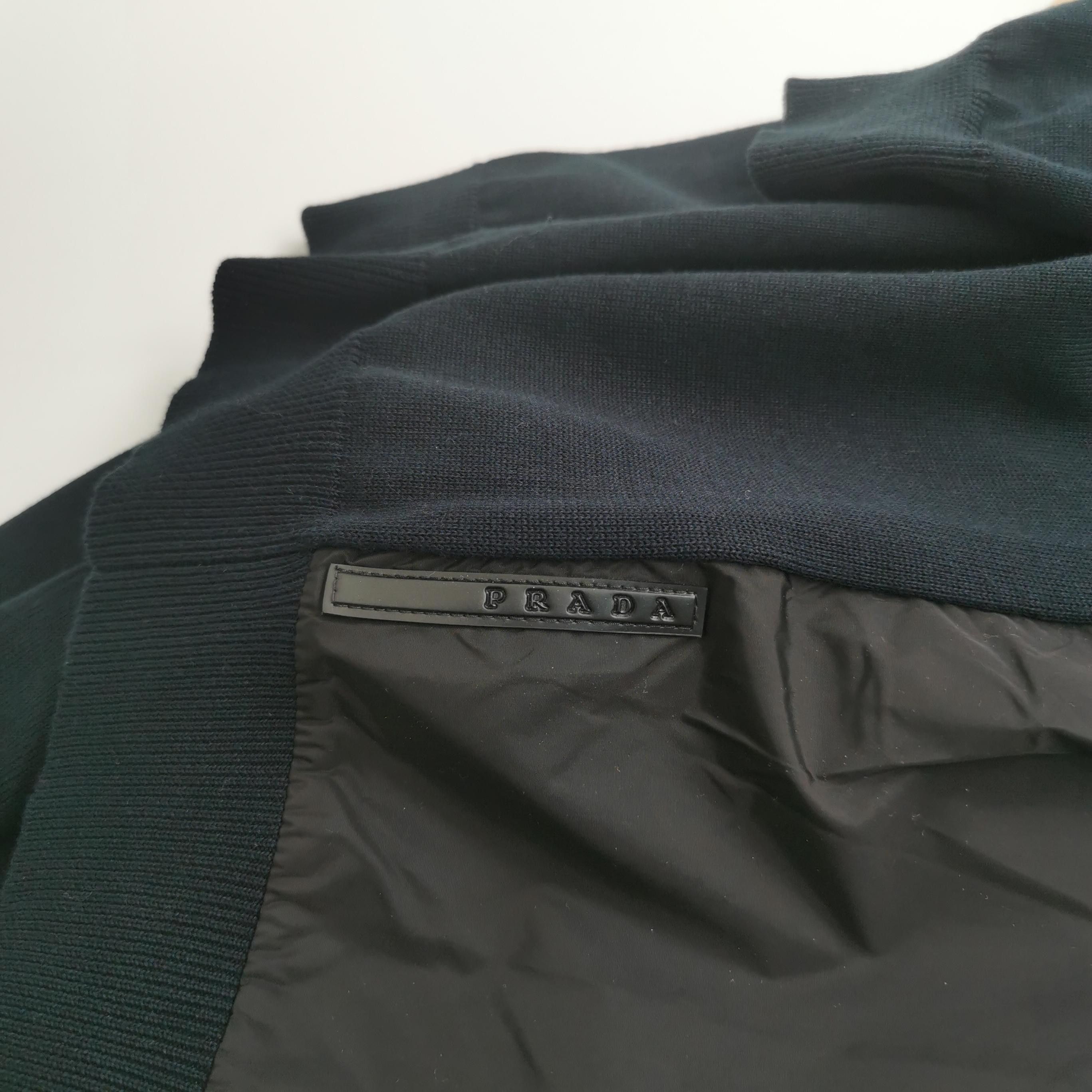 Prada Prada Black V-Neck Button Cardigan M Size US L / EU 52-54 / 3 - 6 Thumbnail