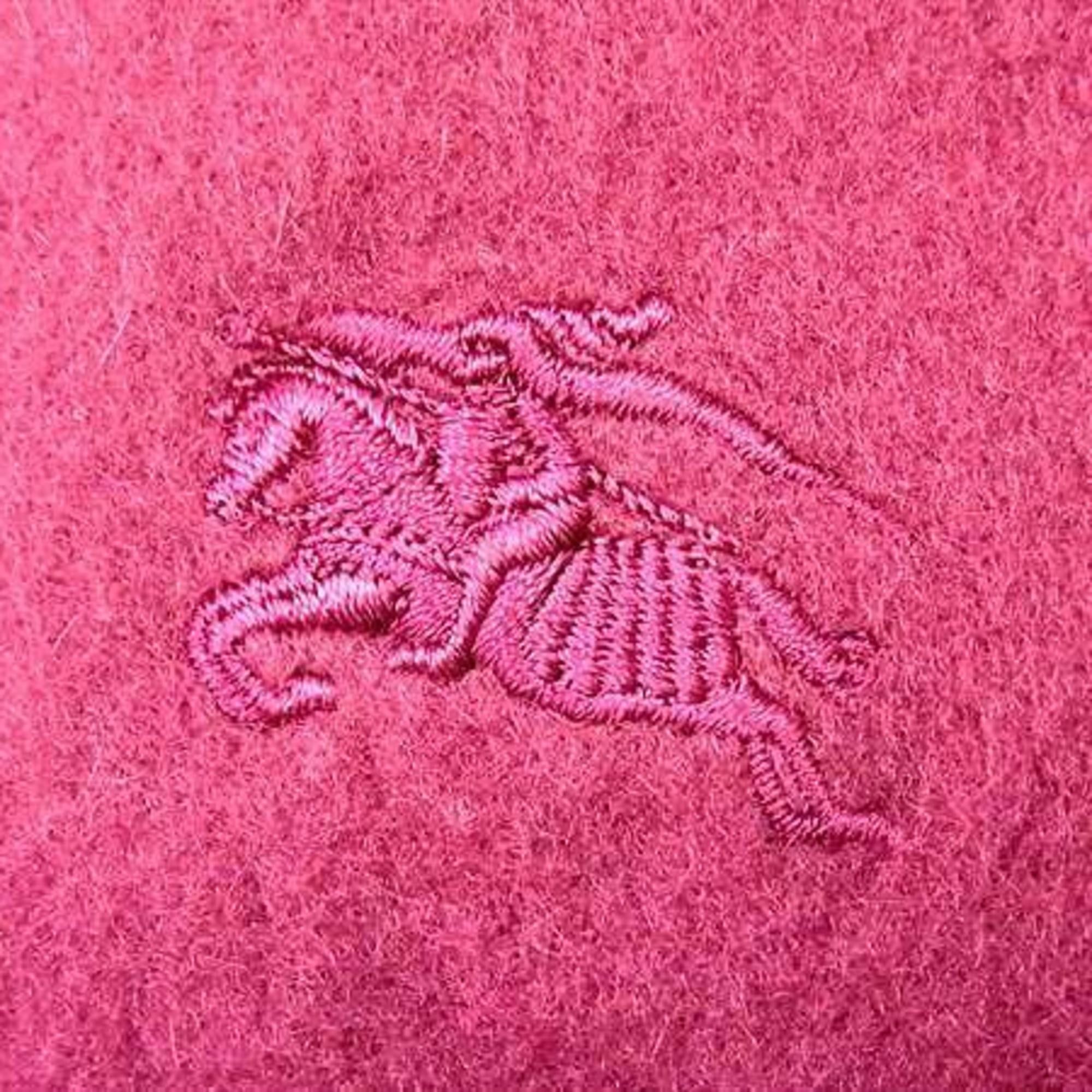 Burberry BURBERRY Purple Cashmere Scarf for Women Size ONE SIZE - 4 Thumbnail