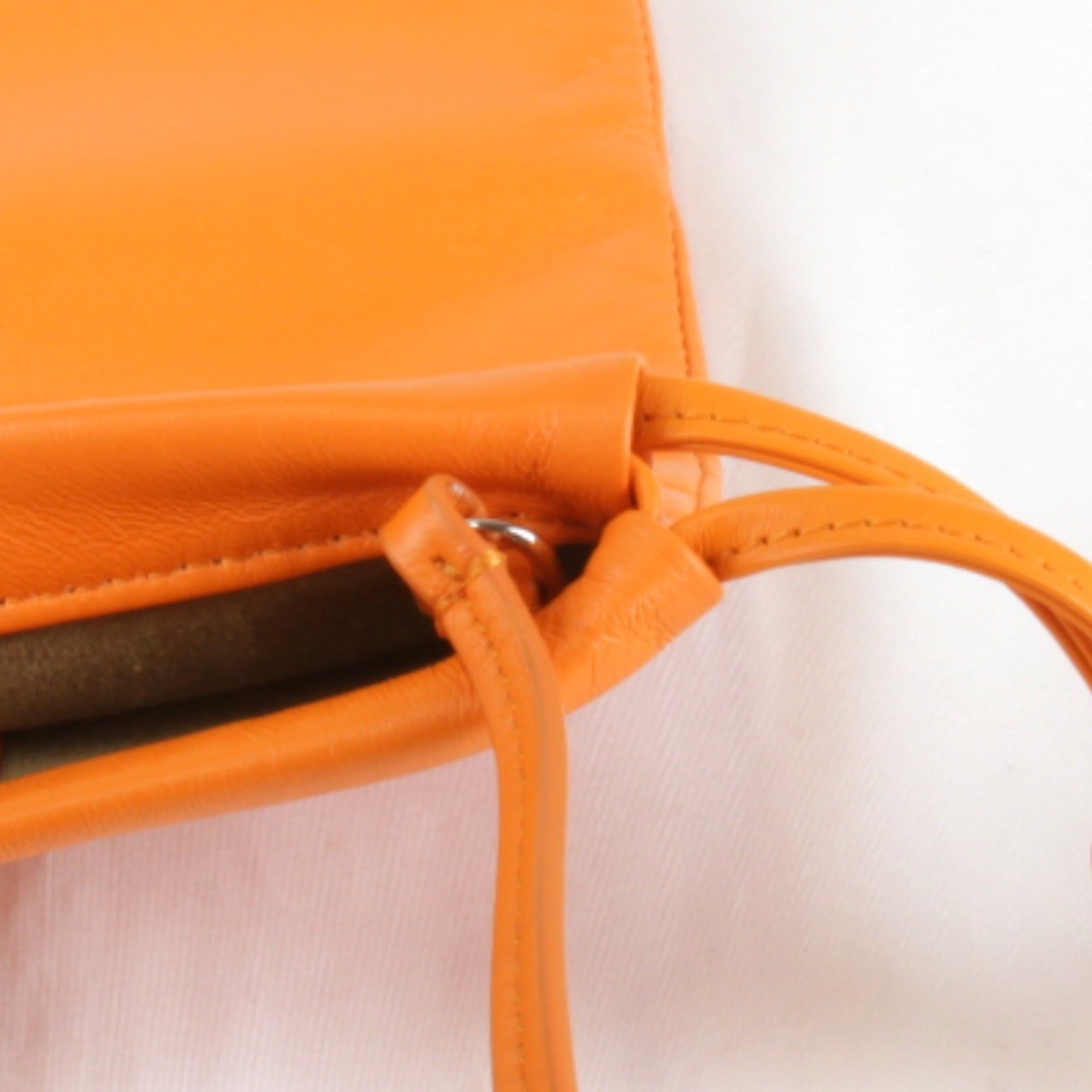 Burberry BURBERRY Sacoche Shoulder Bag Leather Orange Women's Size ONE SIZE - 7 Thumbnail