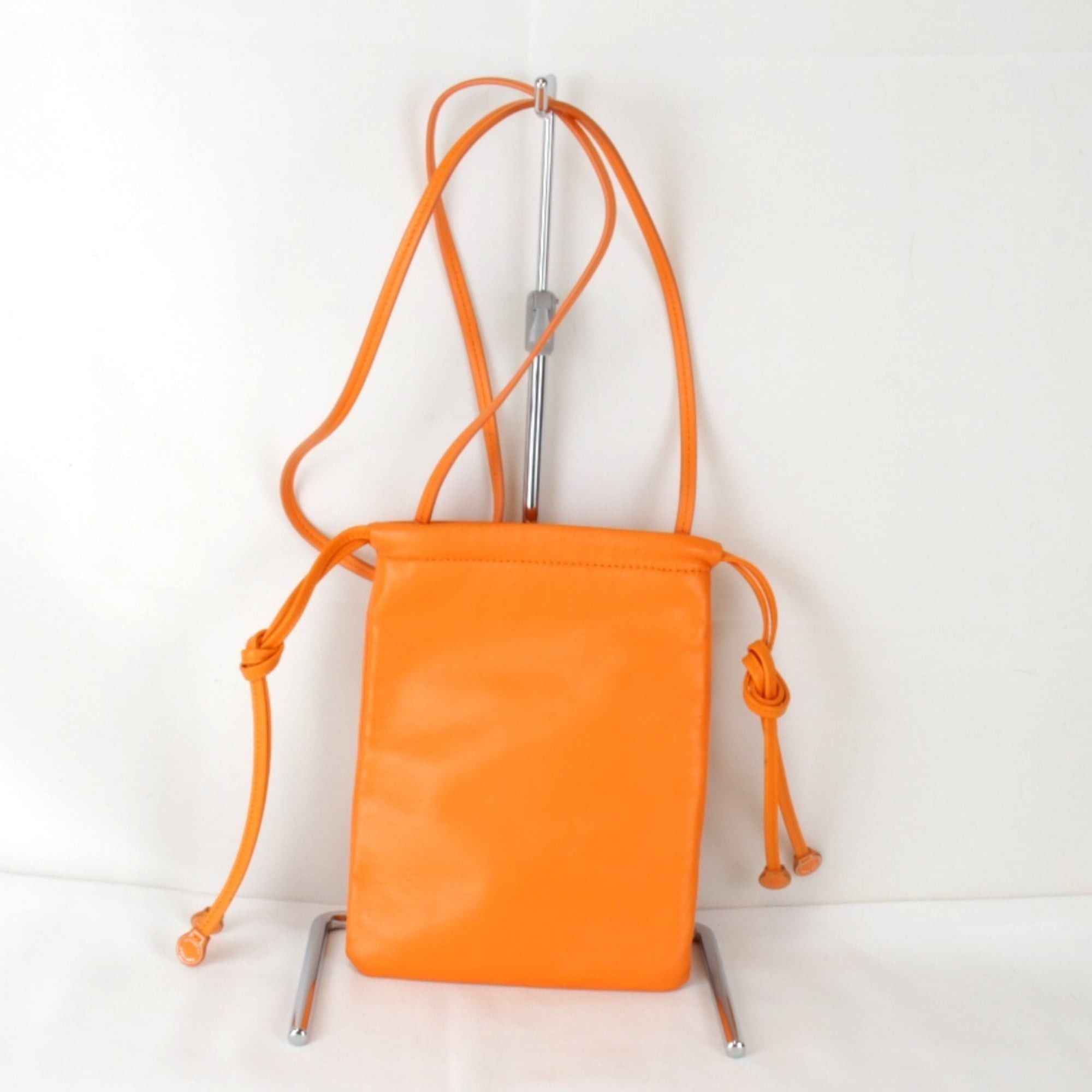 Burberry BURBERRY Sacoche Shoulder Bag Leather Orange Women's Size ONE SIZE - 2 Thumbnail